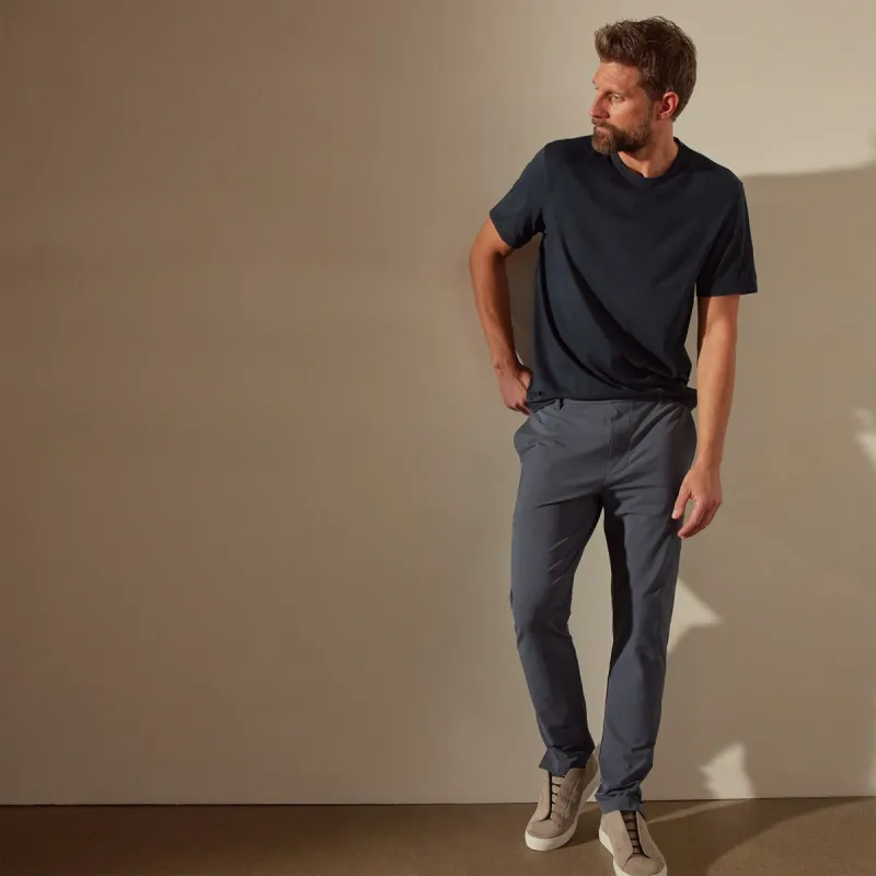 Luxe Lotus Jersey Tee - French Navy sold by James Perse