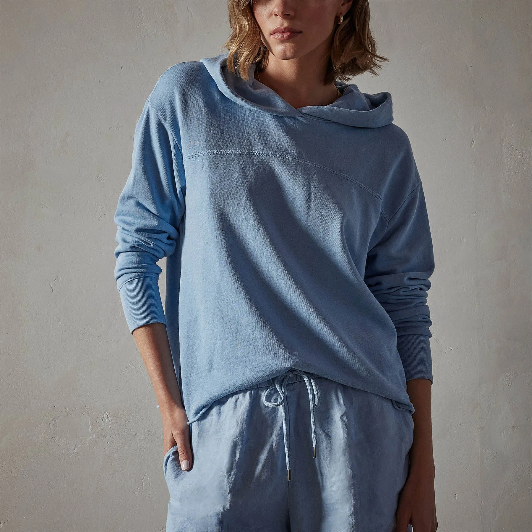 Hooded Sweat Top - Delta Pigment sold by James Perse