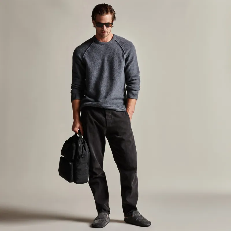 Brushed Cotton Twill Trouser - Magma Pigment sold by James Perse