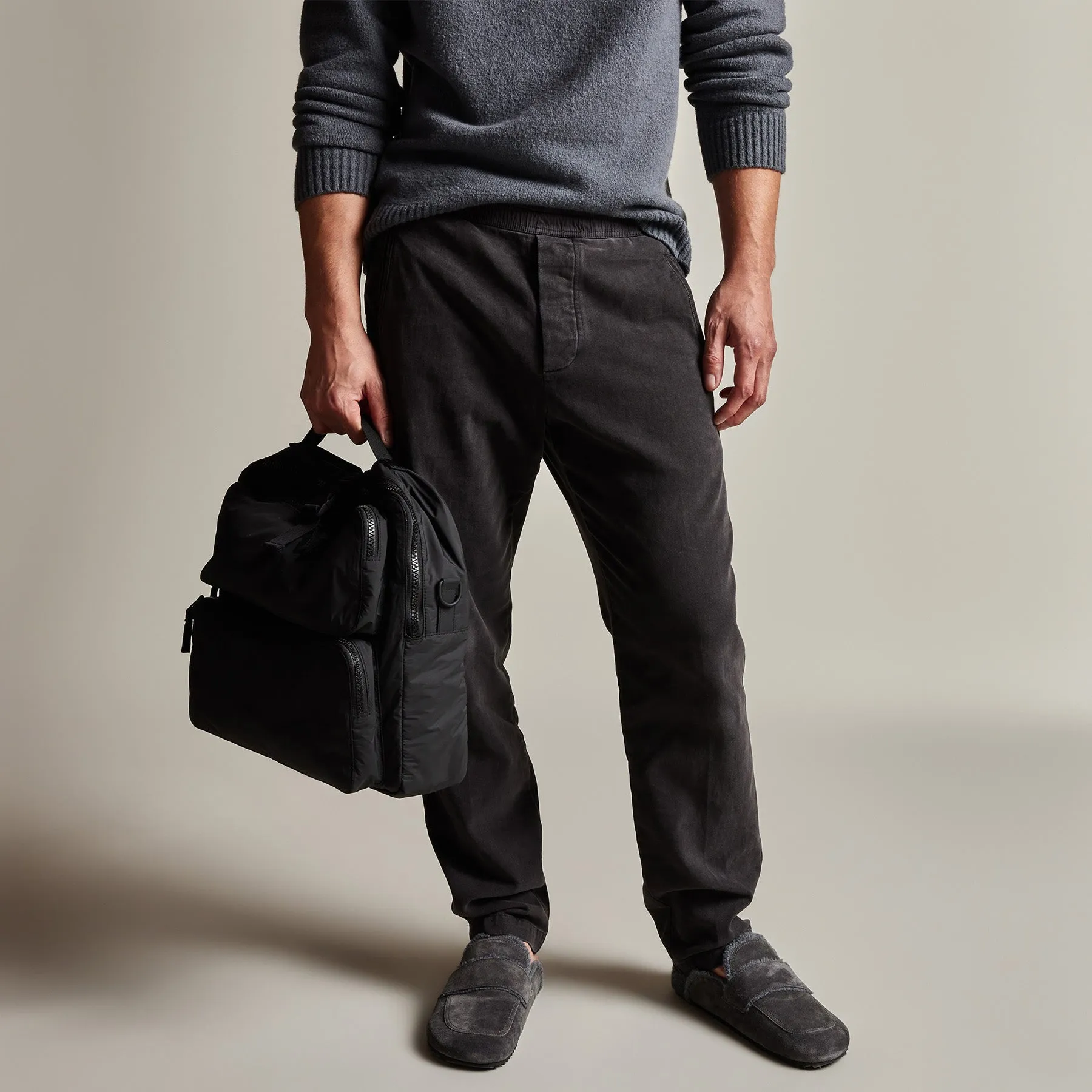 Brushed Cotton Twill Trouser - Magma Pigment sold by James Perse product image thumbnail 2