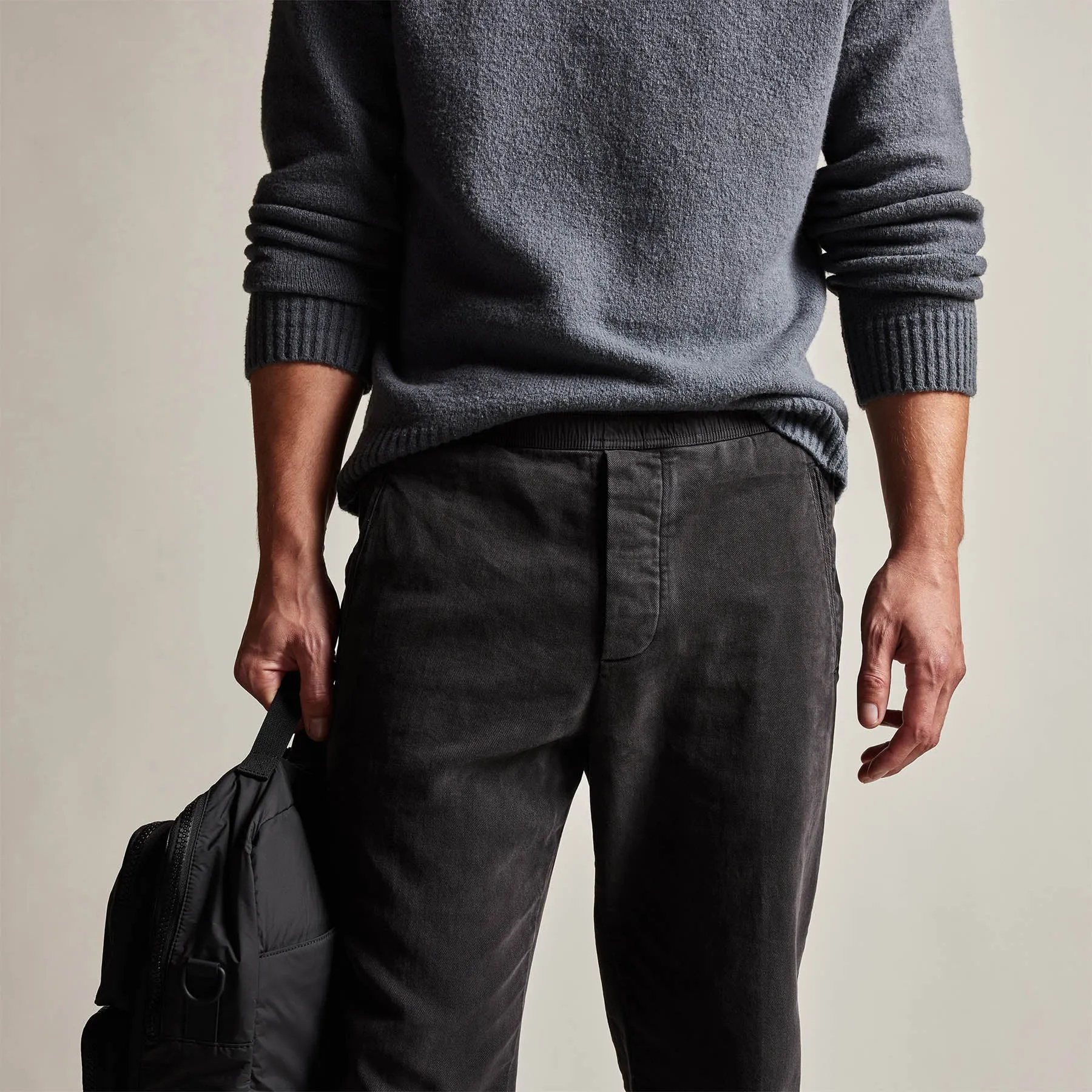 Brushed Cotton Twill Trouser - Magma Pigment sold by James Perse product image thumbnail 3