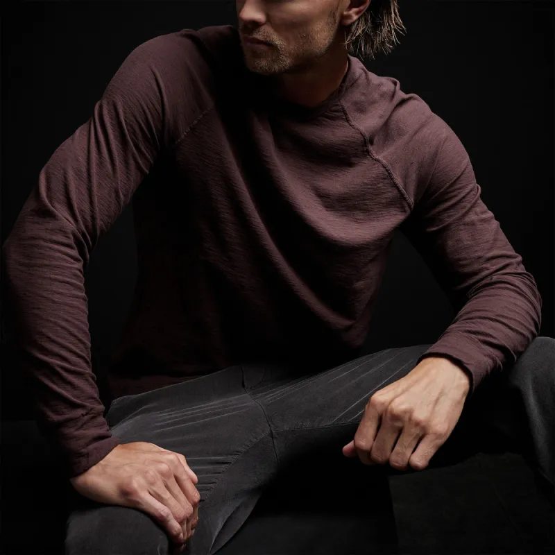 Reverse Slub Jersey Raglan Crew - Dahlia sold by James Perse