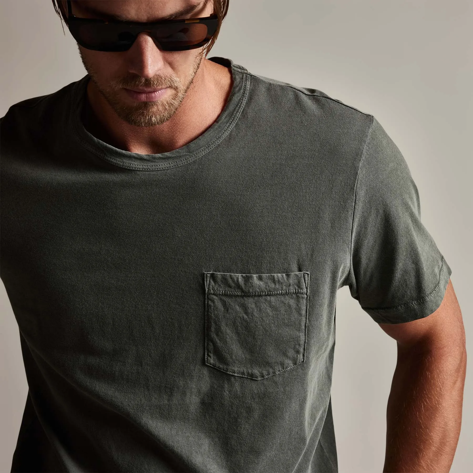 Lightweight Jersey Pocket Tee - Alligator Pigment sold by James Perse product image thumbnail 3