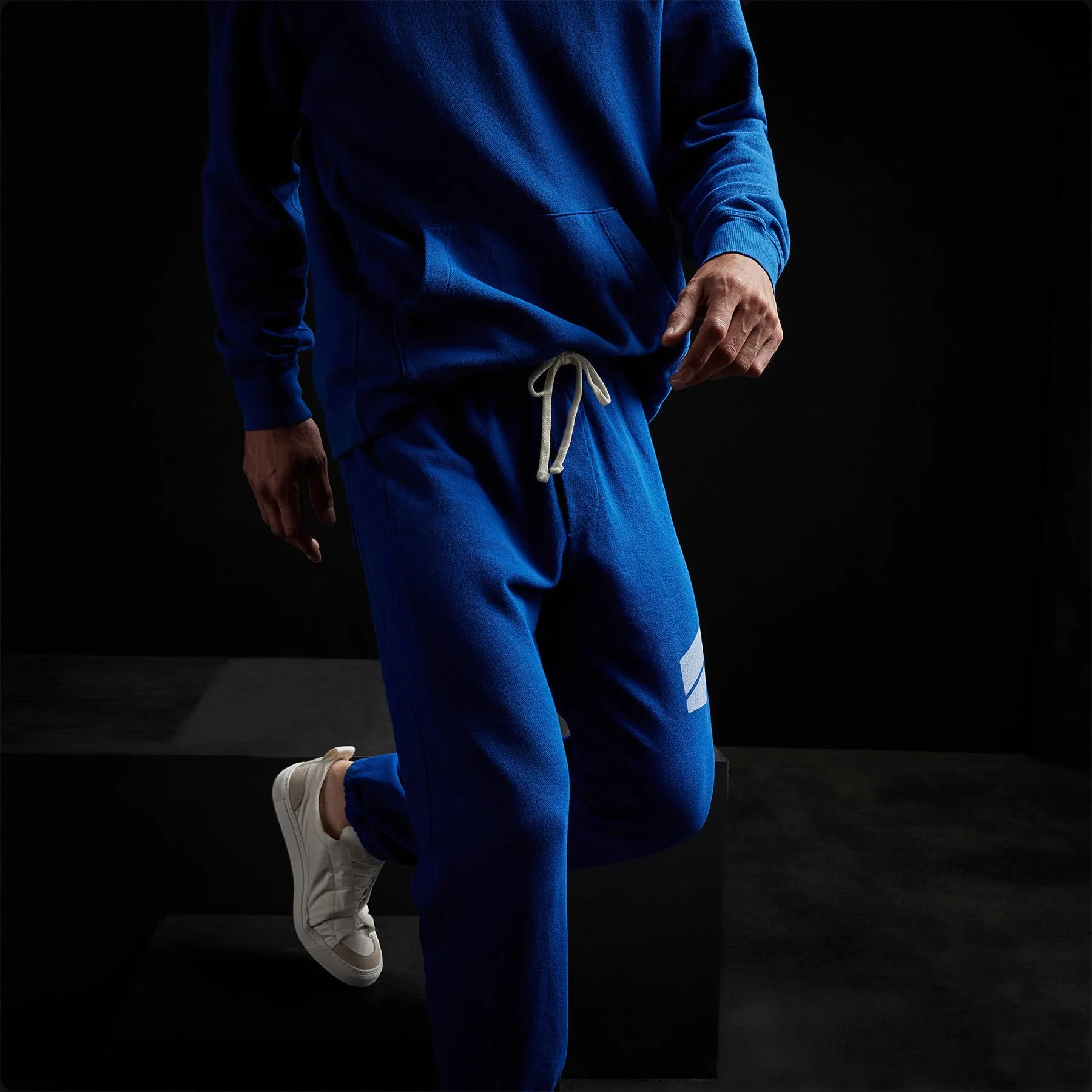 French Terry Sweatpant - Royal Blue/White sold by James Perse product image thumbnail 3