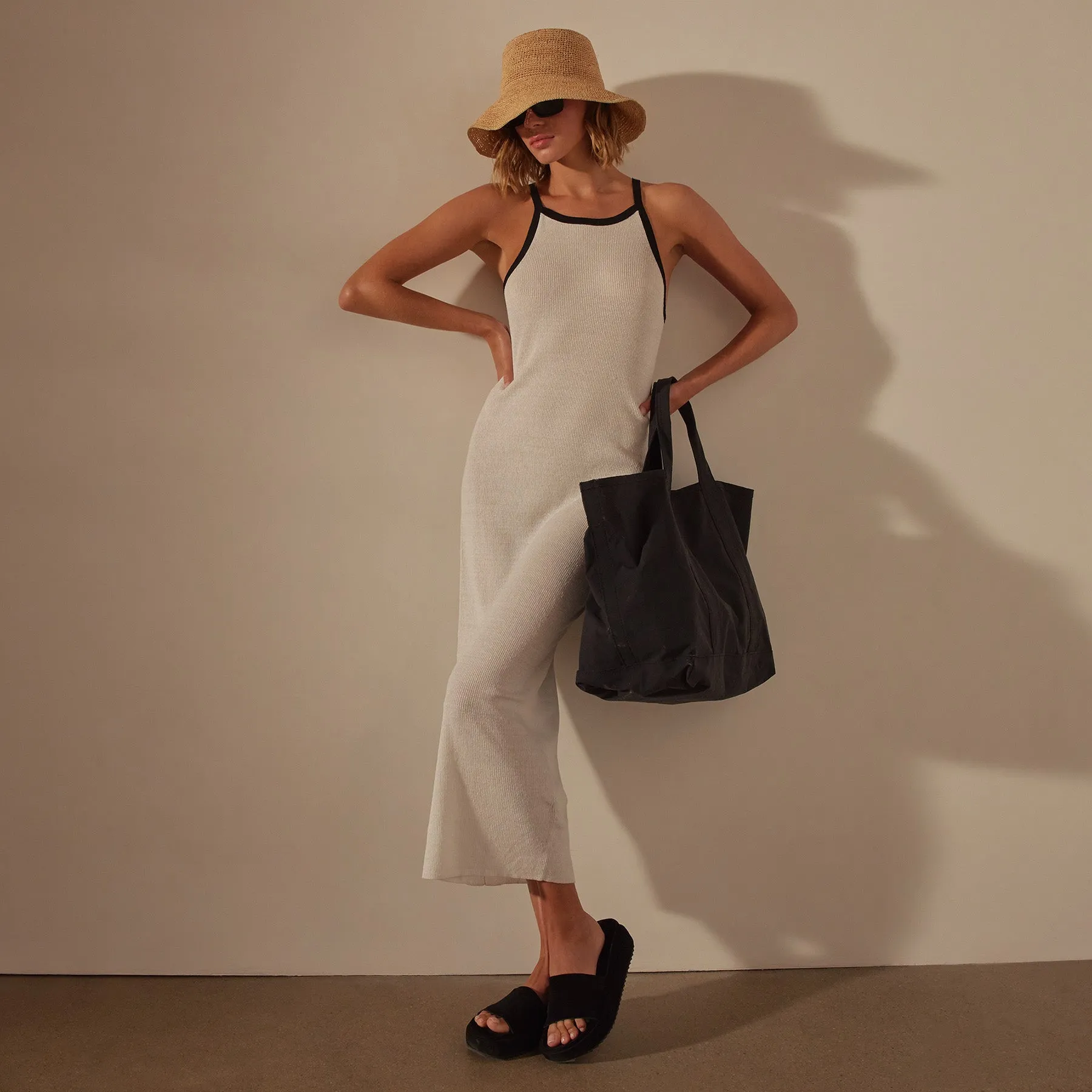 Small Matte Nylon Tote - Black sold by James Perse product image thumbnail 3