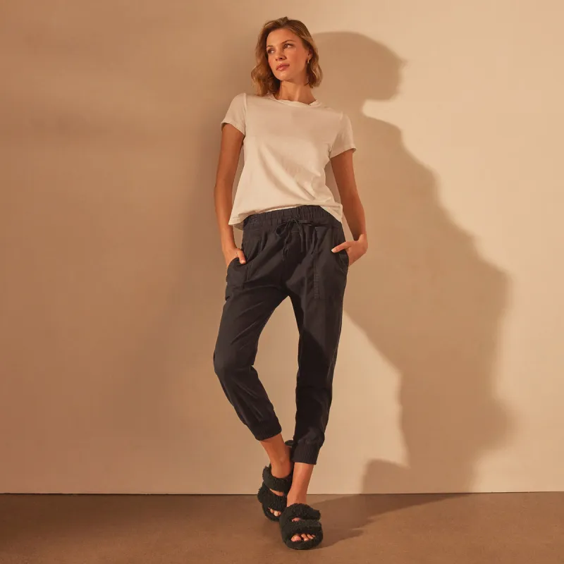Mixed Media Pant - French Navy sold by James Perse