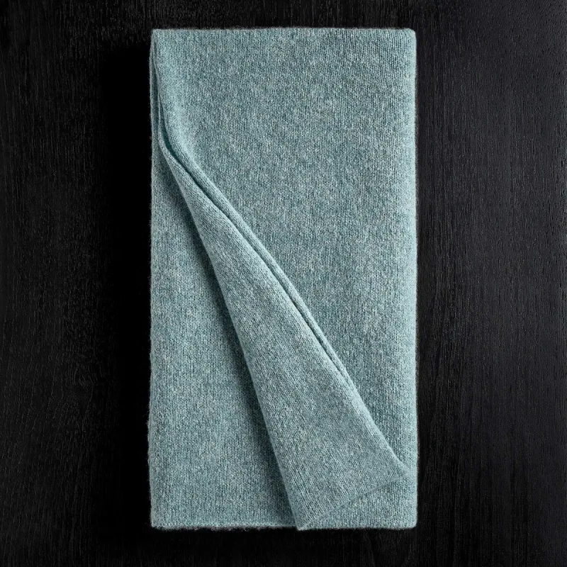 Lightweight Textured Cashmere Scarf - Aqua sold by James Perse