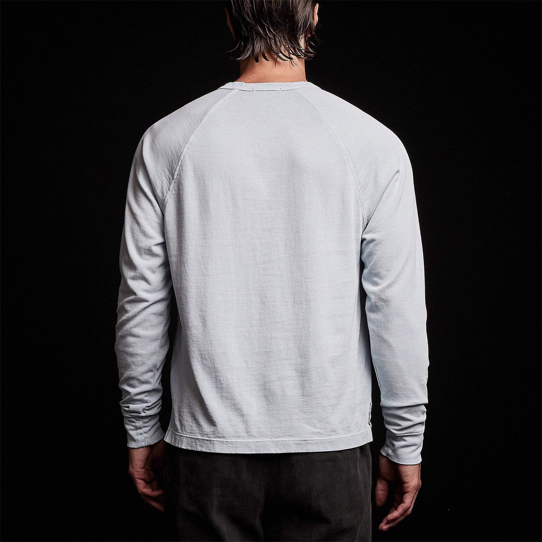 Cotton Jersey Pocket Raglan - Baby Blue Pigment sold by James Perse product image thumbnail 5