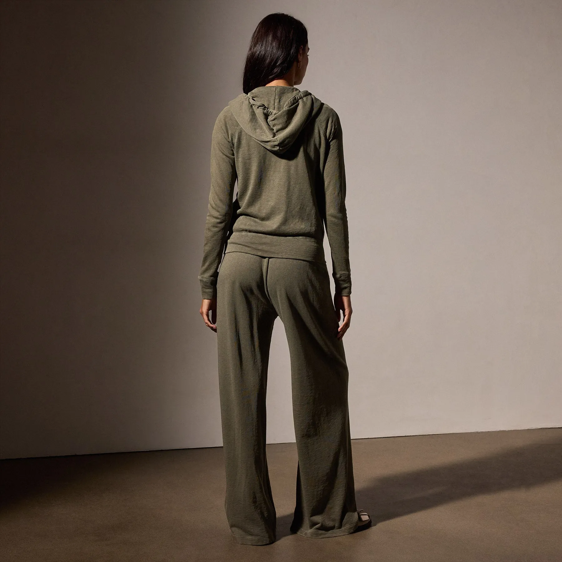 Vintage French Terry Zip Up Hoodie - Trooper Pigment sold by James Perse product image thumbnail 4