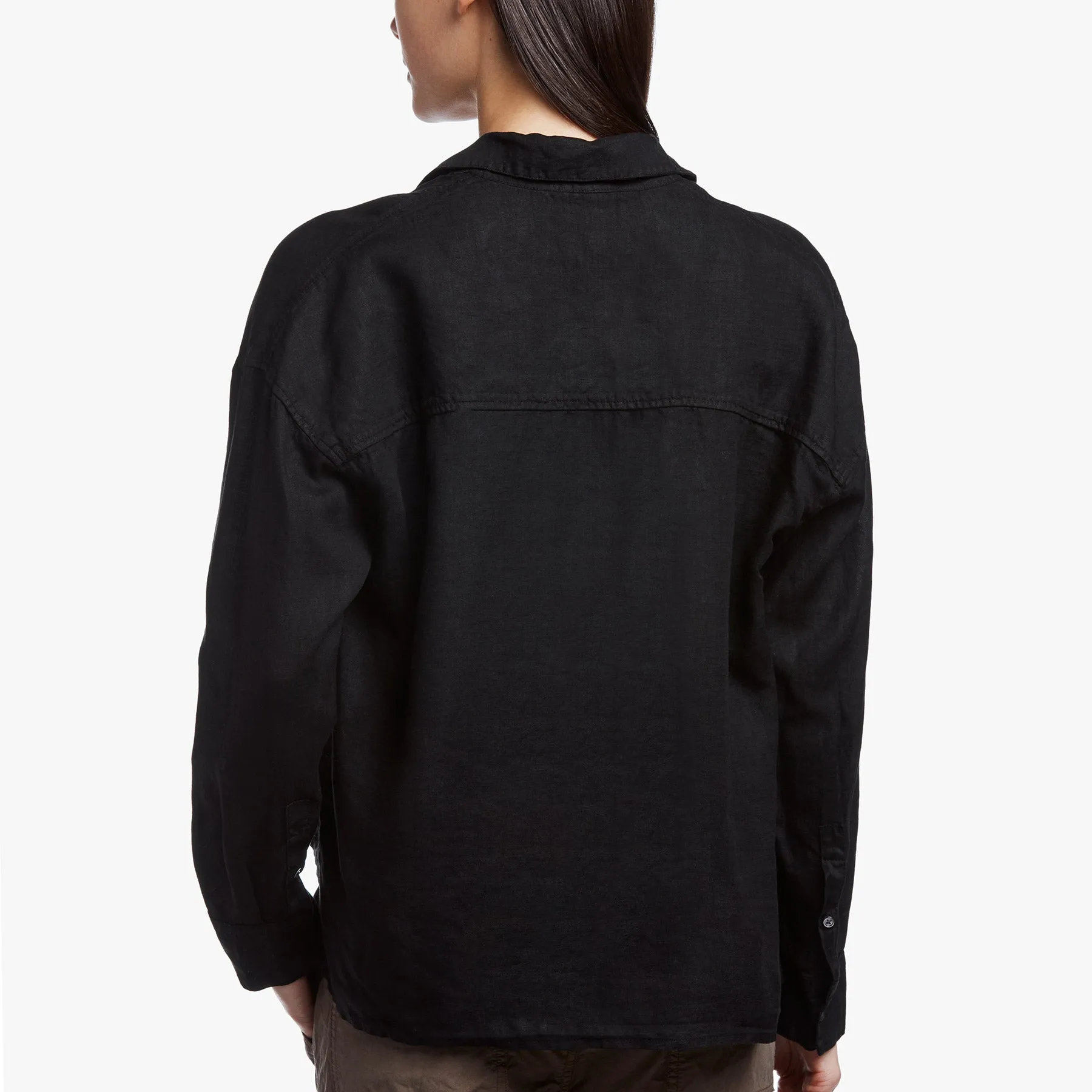 Canvas Linen Boxy Shirt - Black sold by James Perse product image thumbnail 4