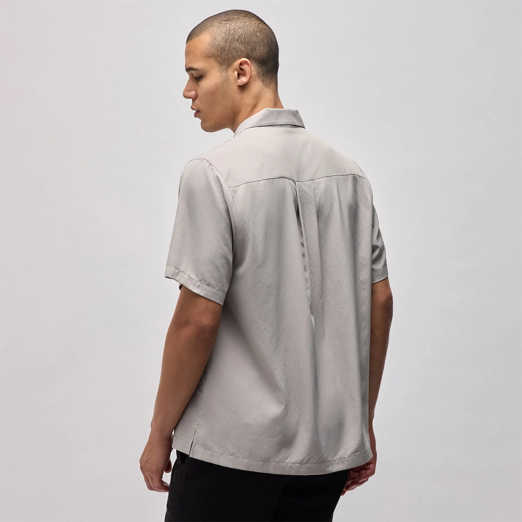 Matte Cabana Short Sleeve Shirt - Mineral sold by James Perse product image thumbnail 3
