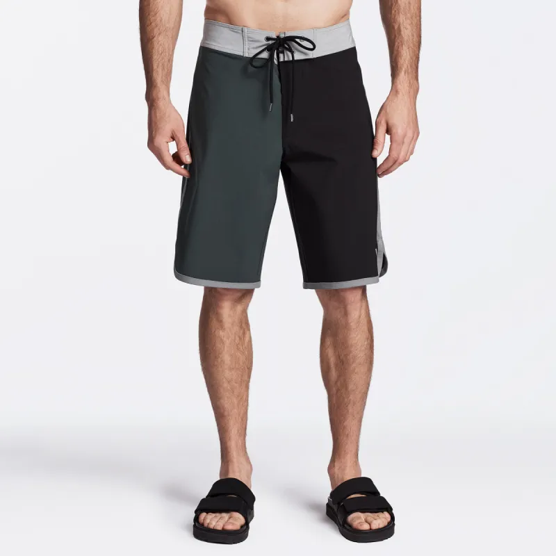 Y/OSEMITE Vintage Colorblocked Boardshort - Bamboo/Black/Stone sold by James Perse
