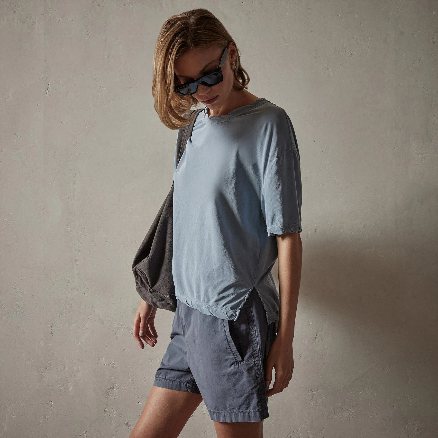 High Gauge Oversized Tee - Bluestone Pigment sold by James Perse product image thumbnail 2