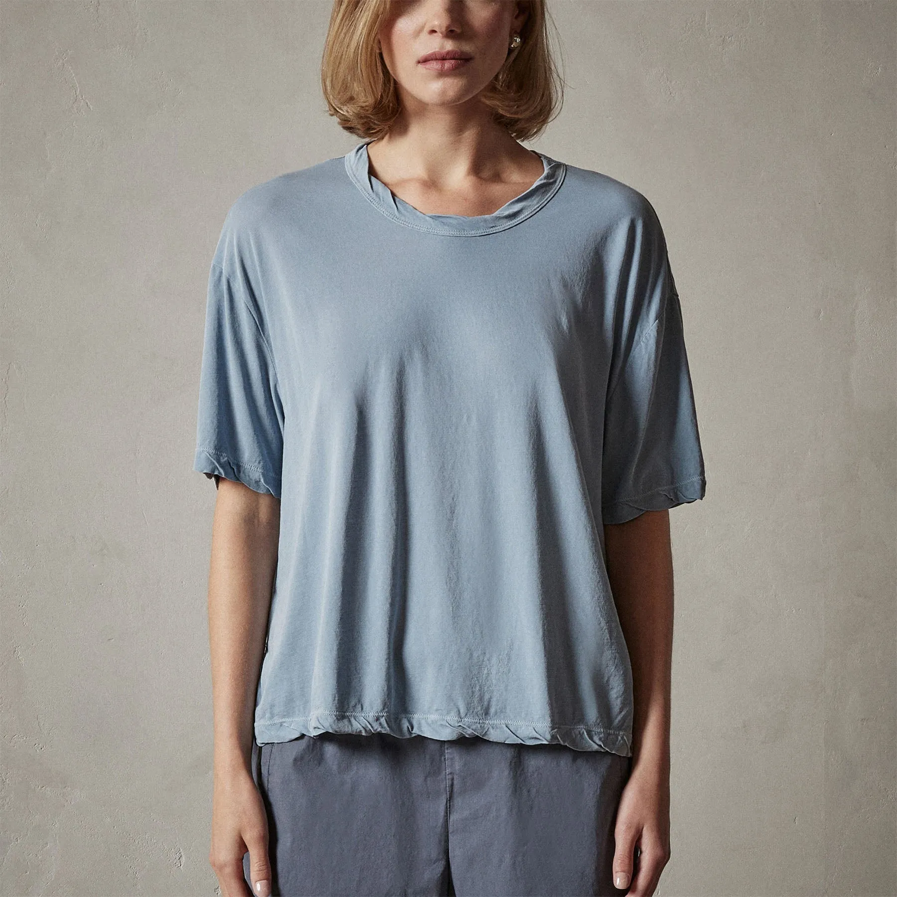High Gauge Oversized Tee - Bluestone Pigment sold by James Perse product image thumbnail 4
