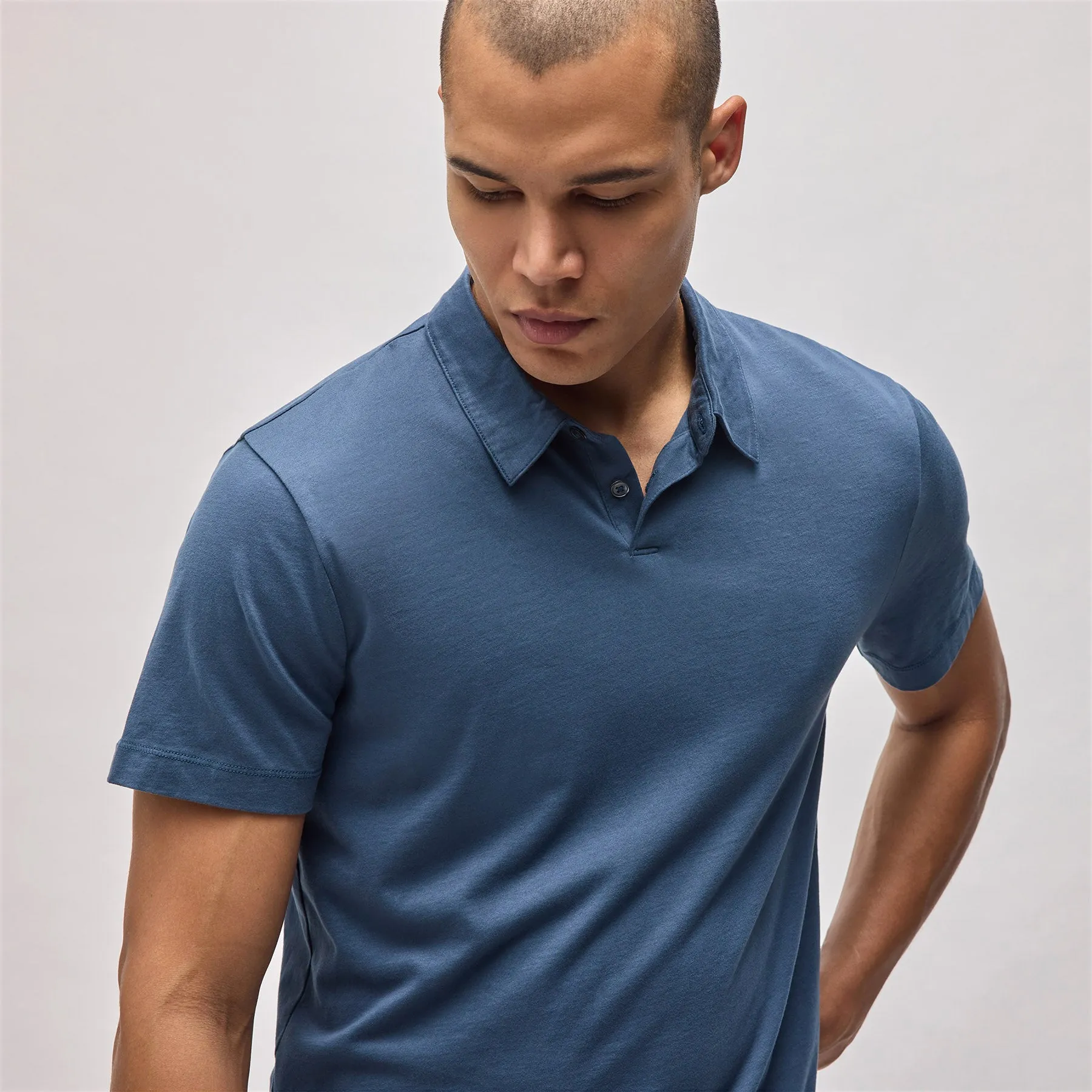 Brushed Lotus Polo - Captain sold by James Perse product image thumbnail 2