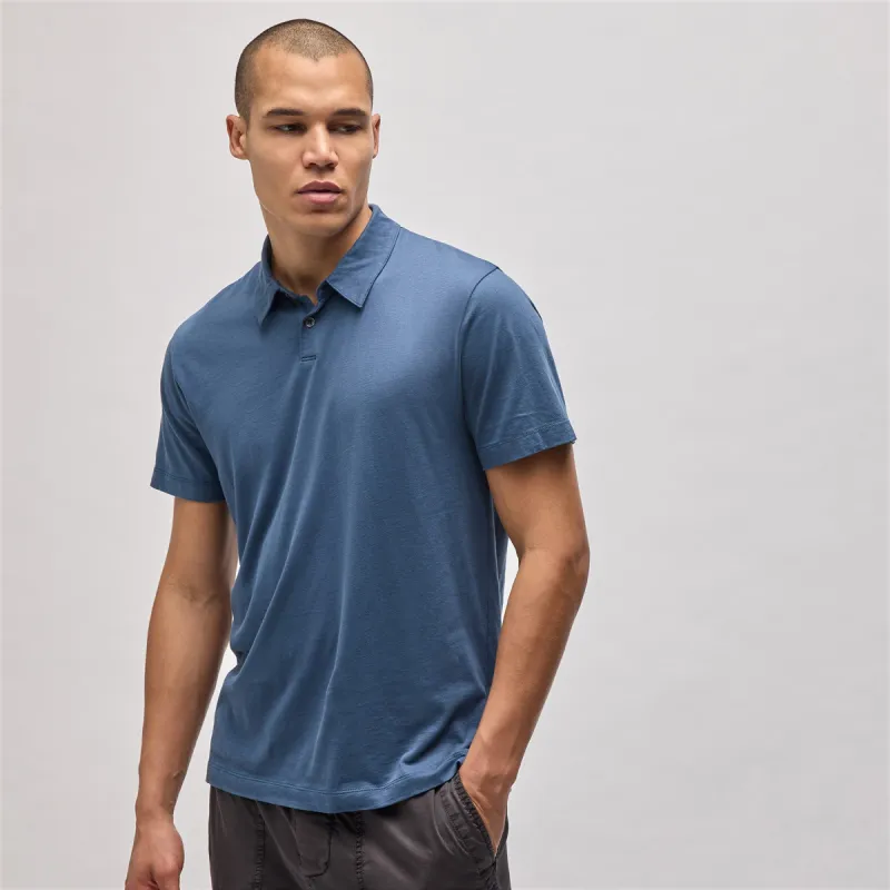 Brushed Lotus Polo - Captain sold by James Perse