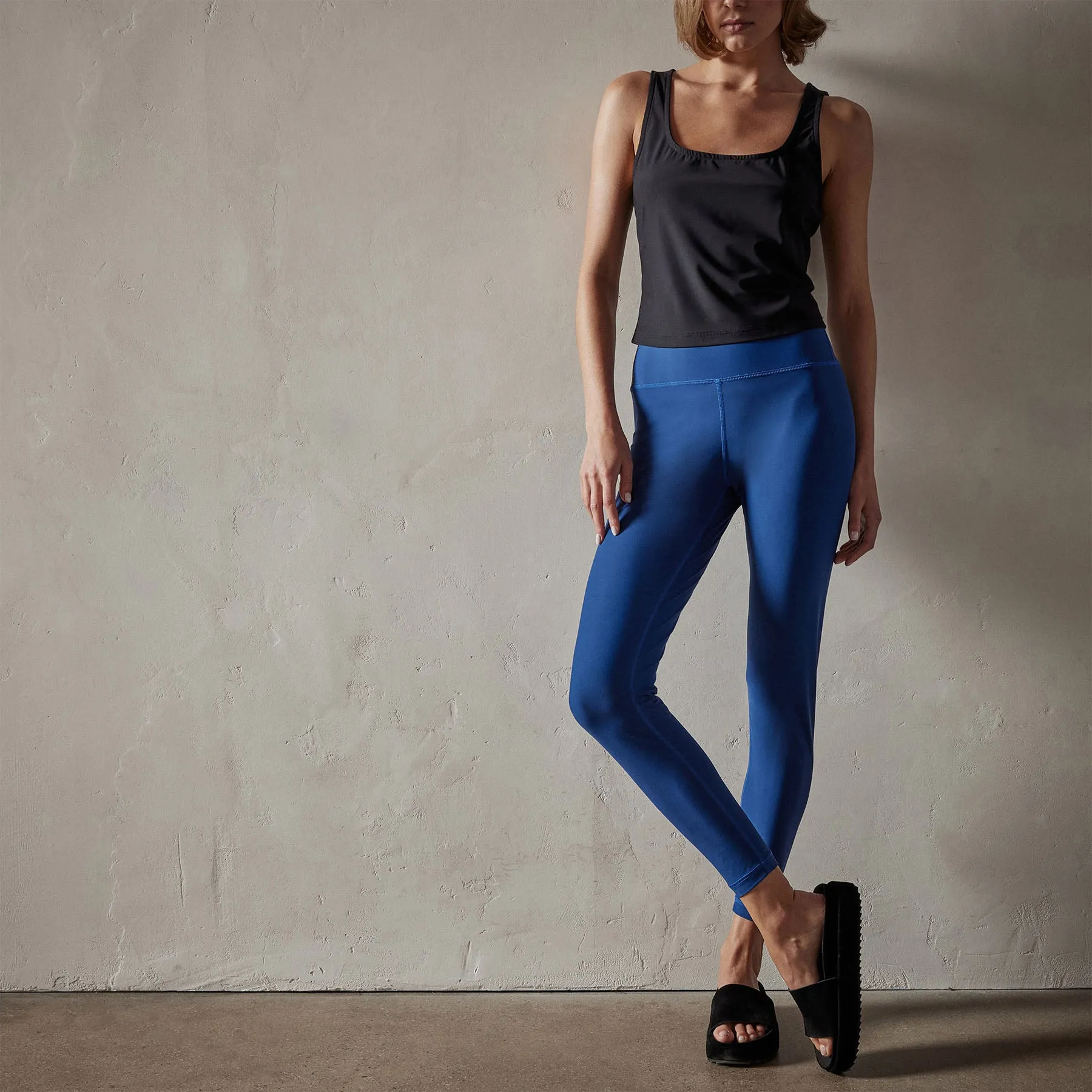 High Rise Yoga Legging - Campus Blue sold by James Perse