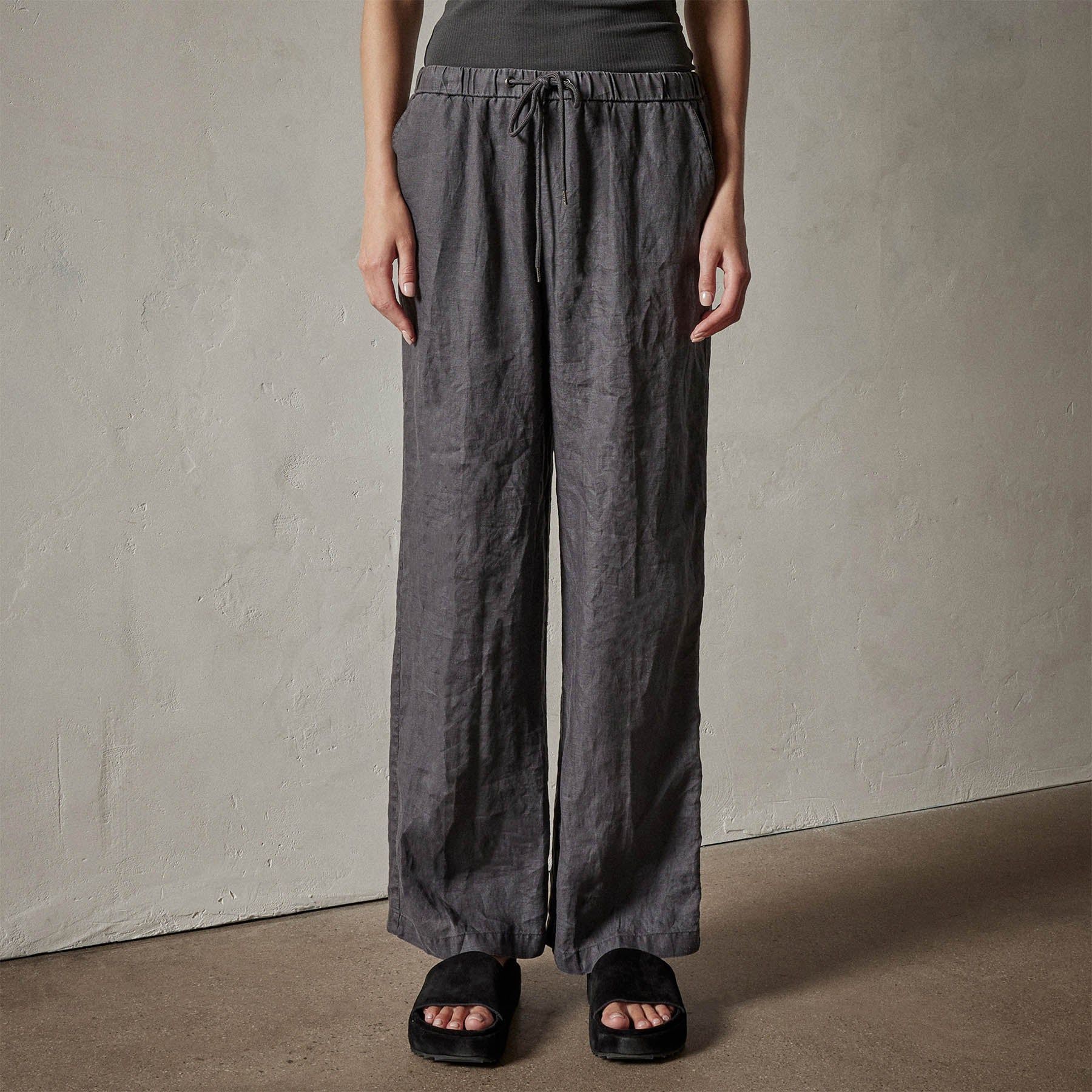 Lightweight Linen Pant - Magma Pigment sold by James Perse product image thumbnail 4