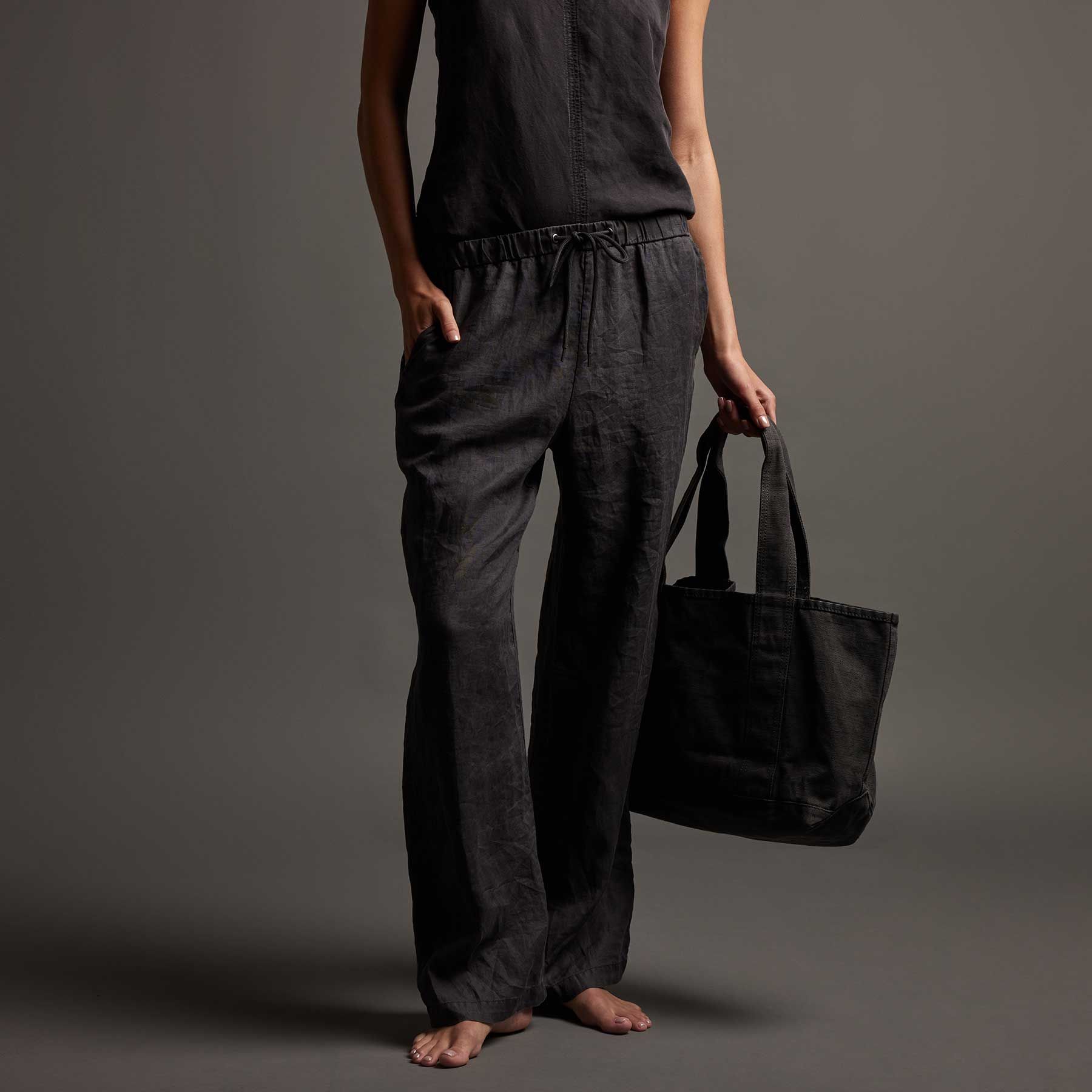 Lightweight Linen Pant - Magma Pigment sold by James Perse product image thumbnail 2