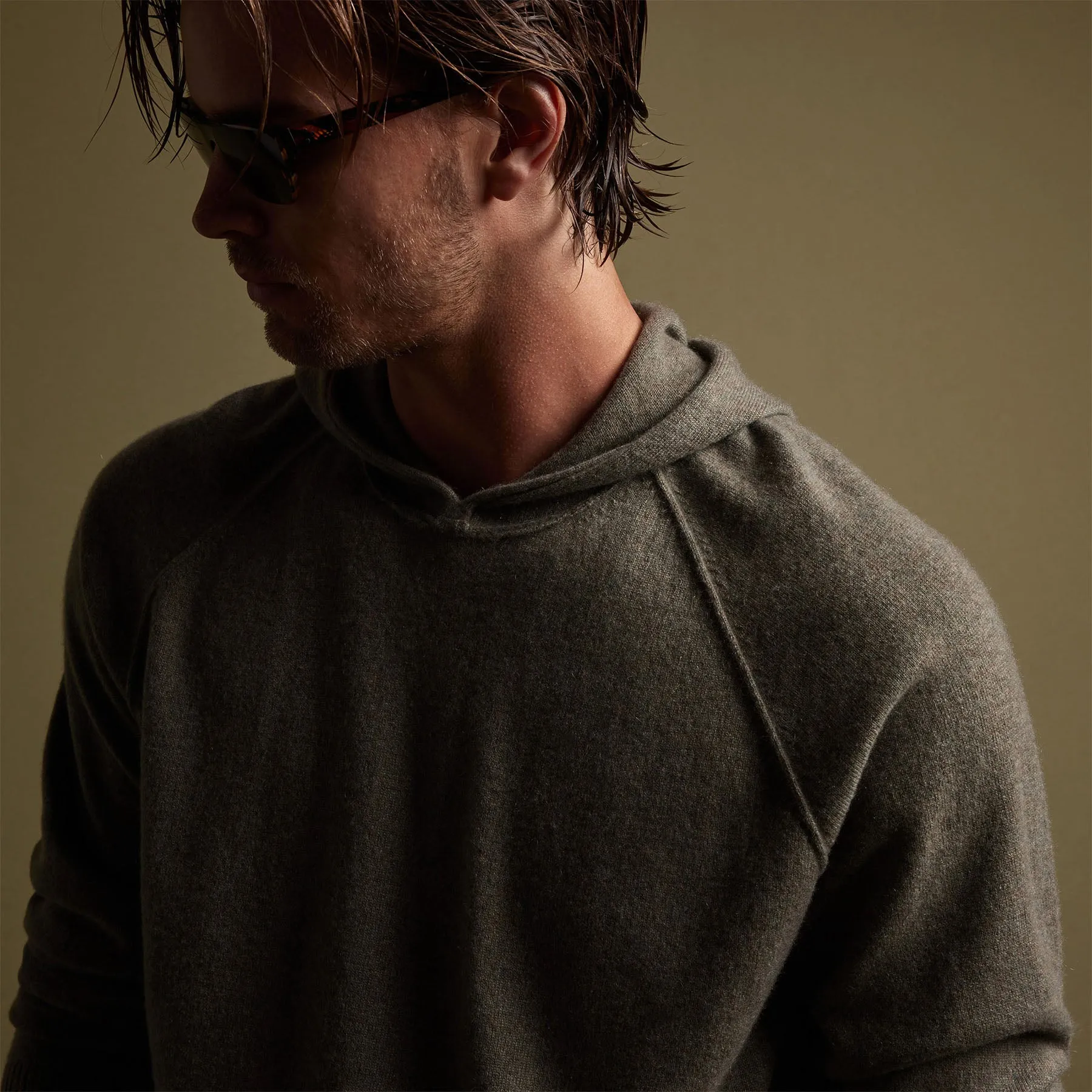 Recycled Cashmere Hooded Sweater - Ammo sold by James Perse product image thumbnail 3