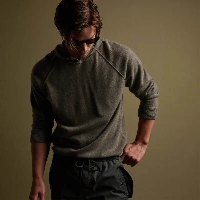 Recycled Cashmere Hooded Sweater - Ammo sold by James Perse