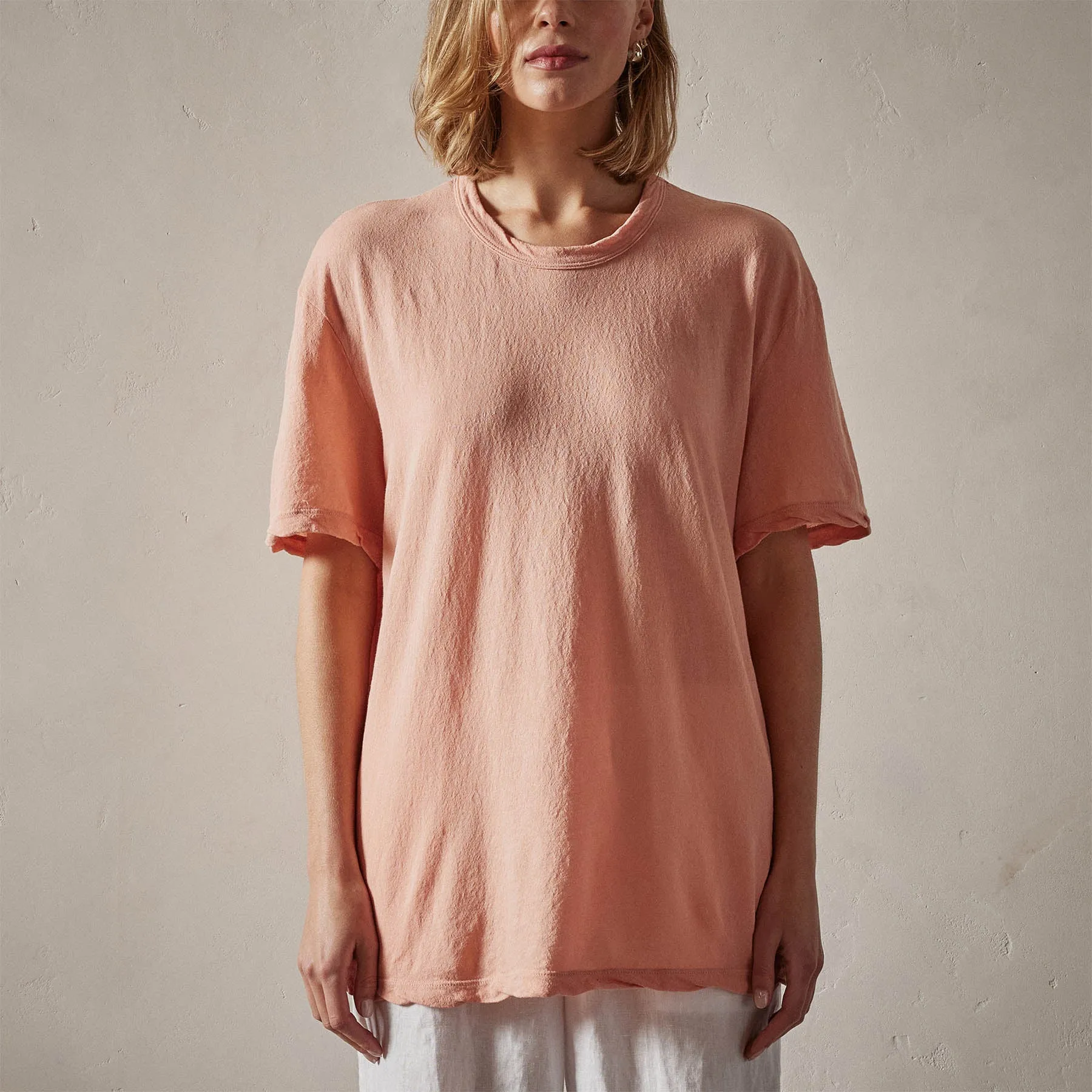 Crepe Jersey Oversized Short Sleeve Crew - Spritz sold by James Perse product image thumbnail 4
