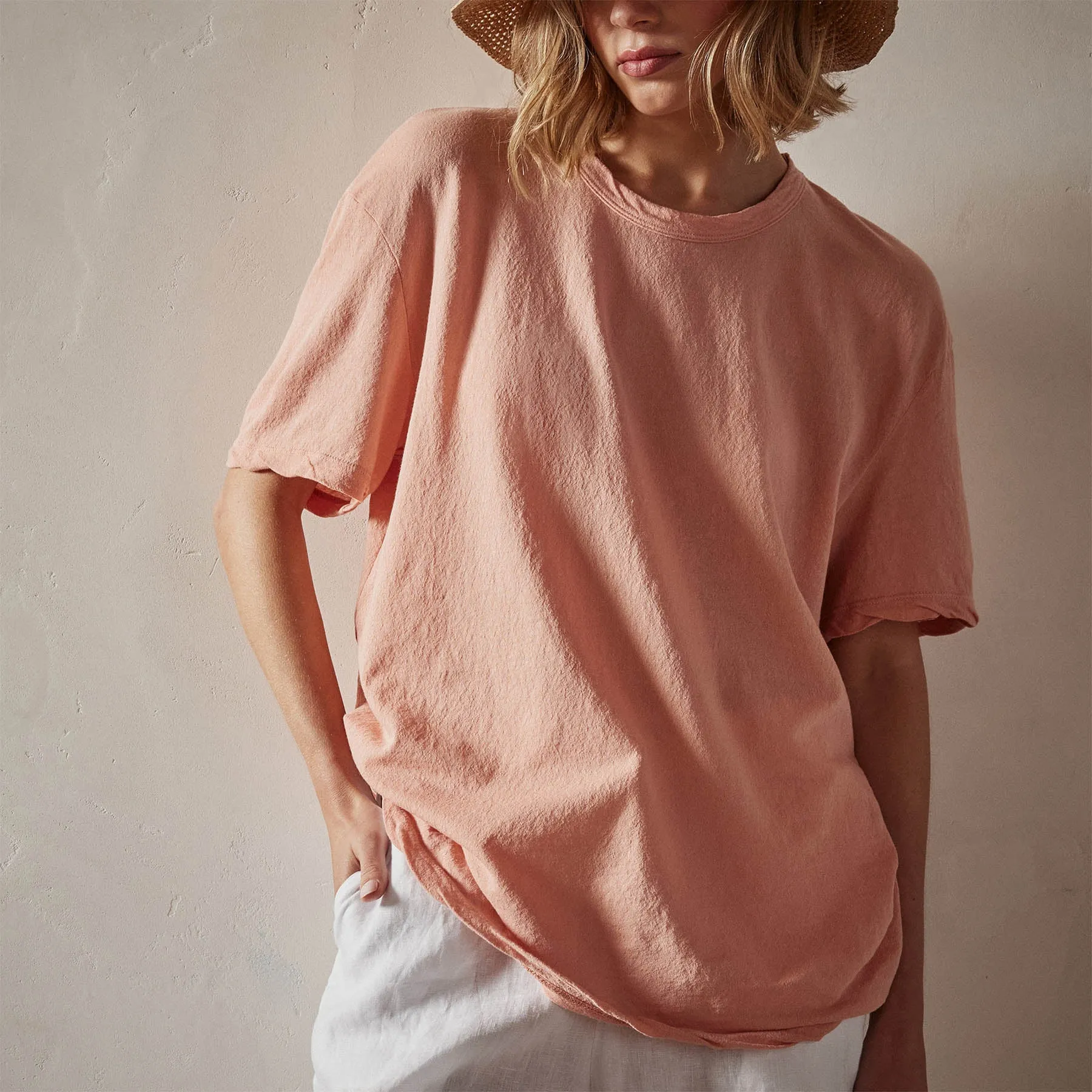 Crepe Jersey Oversized Short Sleeve Crew - Spritz sold by James Perse product image thumbnail 3