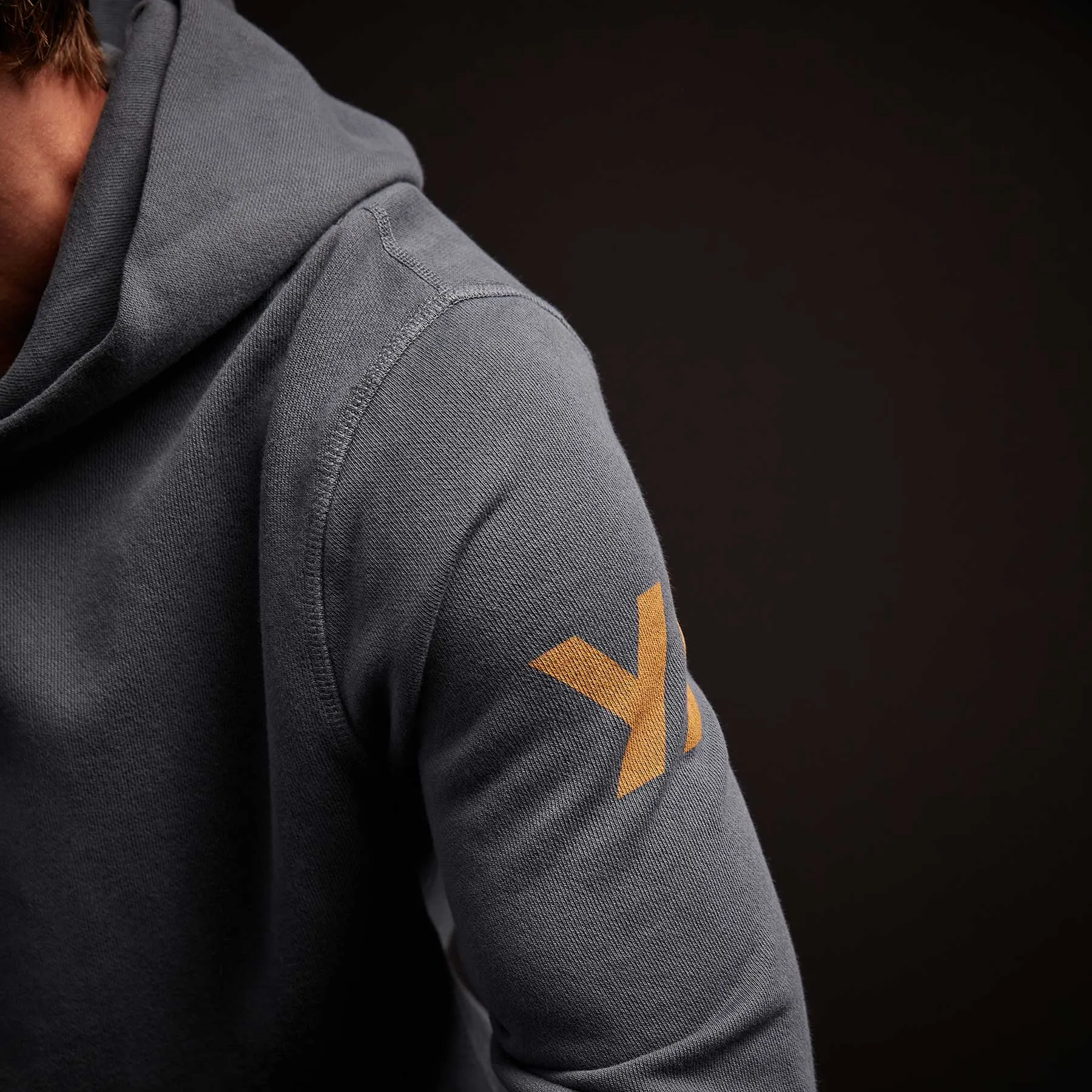 Classic French Terry Hoodie - Maine Pigment/Cadmium sold by James Perse product image thumbnail 4