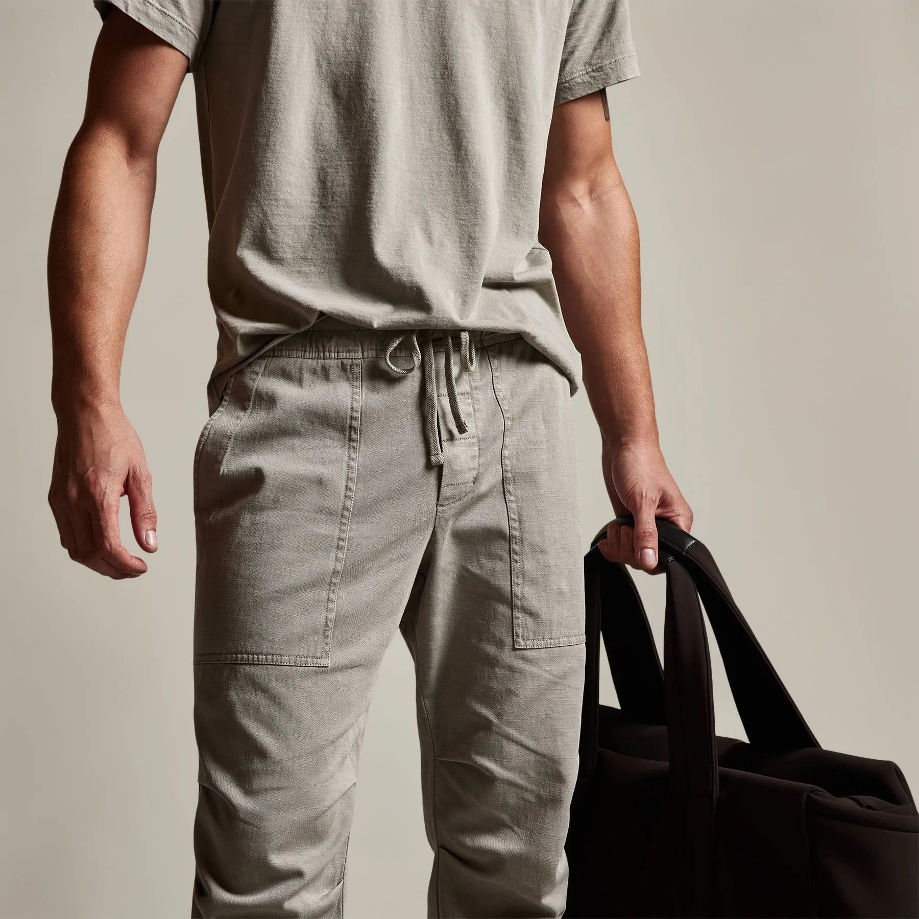 Army Cotton Slub Utility Pant - Dapple Pigment sold by James Perse product image thumbnail 3