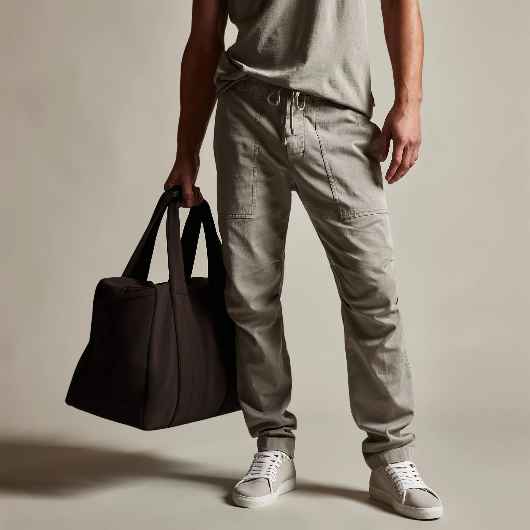 Army Cotton Slub Utility Pant - Dapple Pigment sold by James Perse product image thumbnail 2