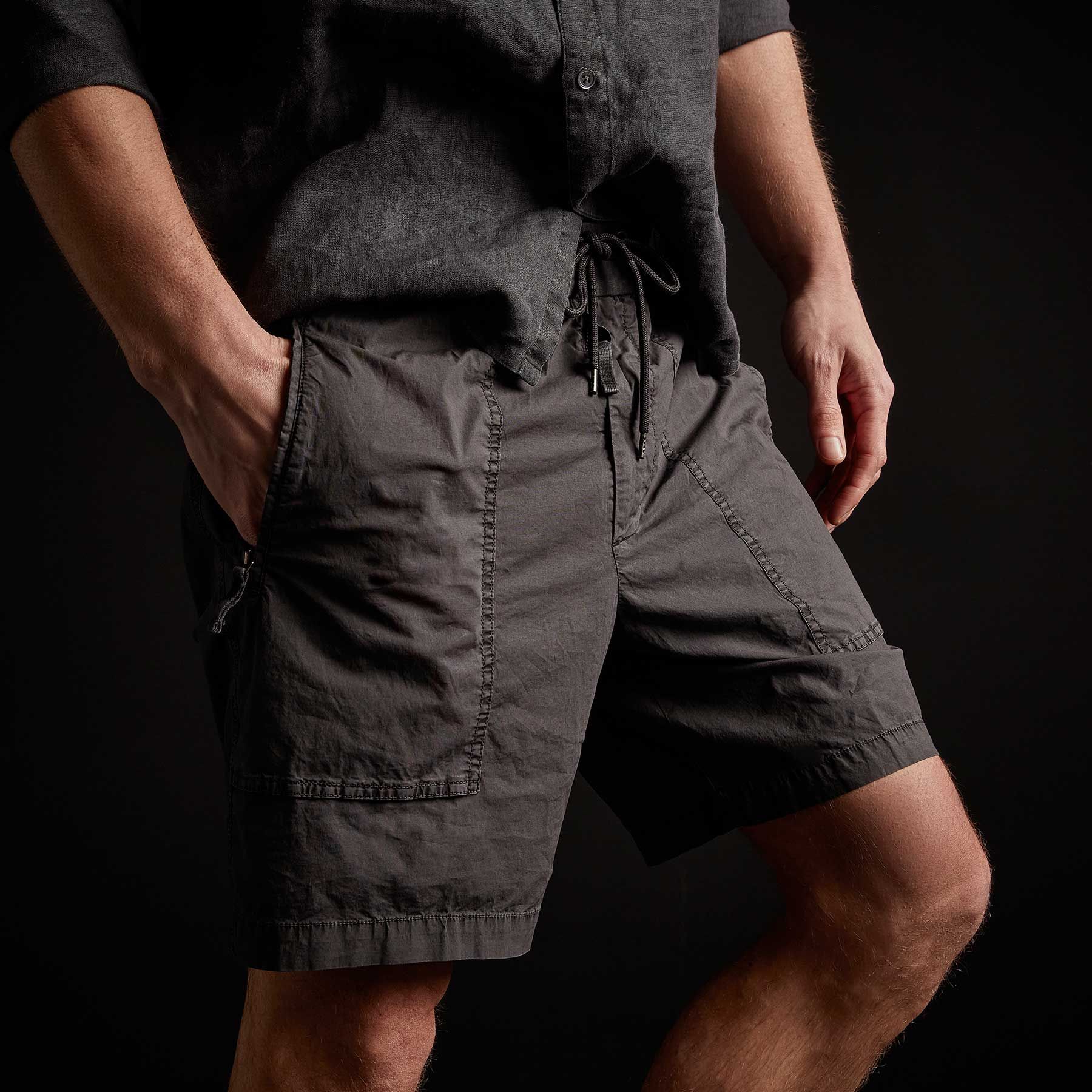 Zipper Pocket Short - Magma Pigment sold by James Perse