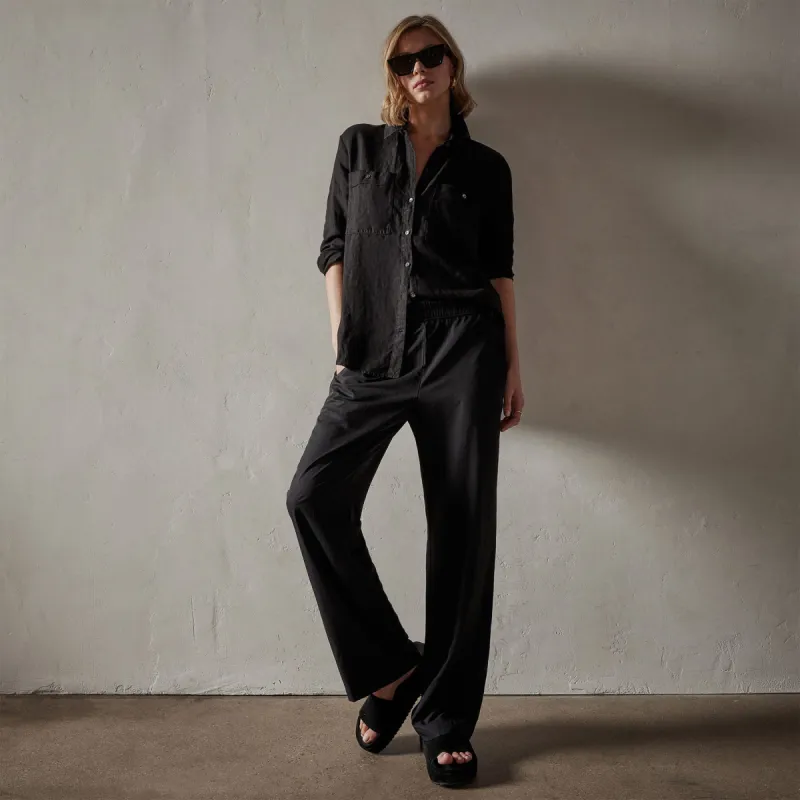El Matador Linen Shirt - Black sold by James Perse