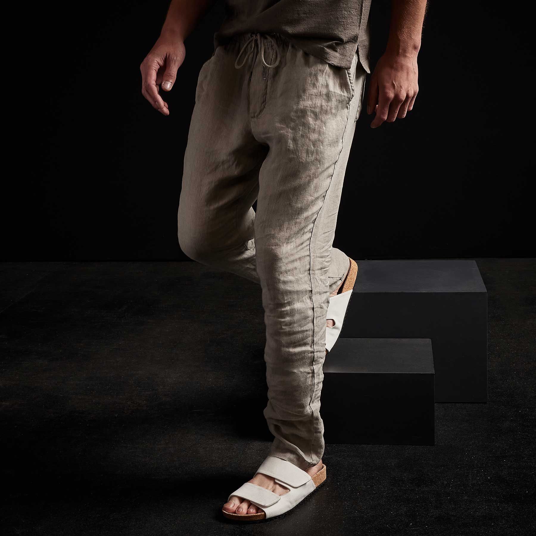 Lightweight Linen Pant - Silt Pigment sold by James Perse