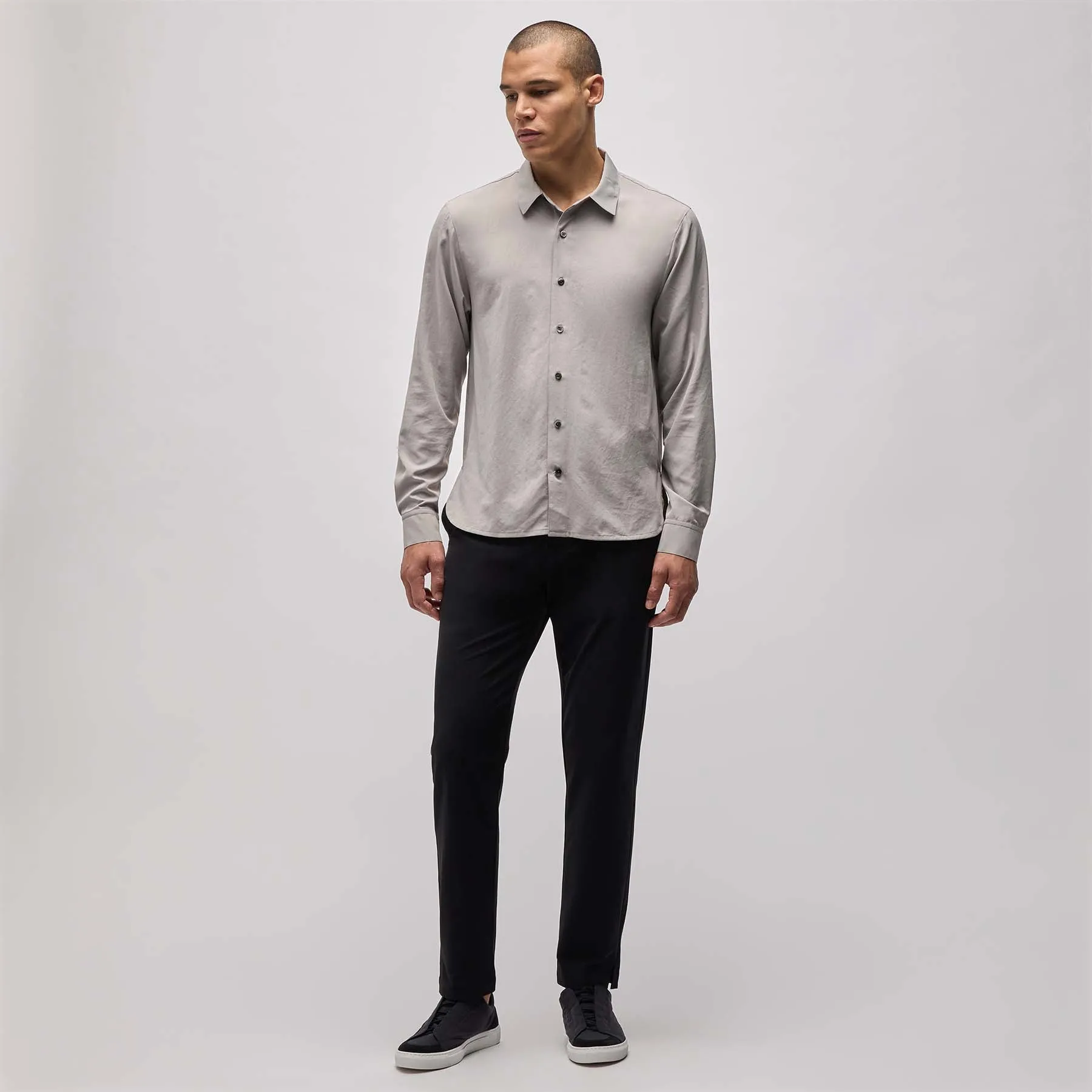 Matte Cabana Long Sleeve - Mineral sold by James Perse product image thumbnail 3