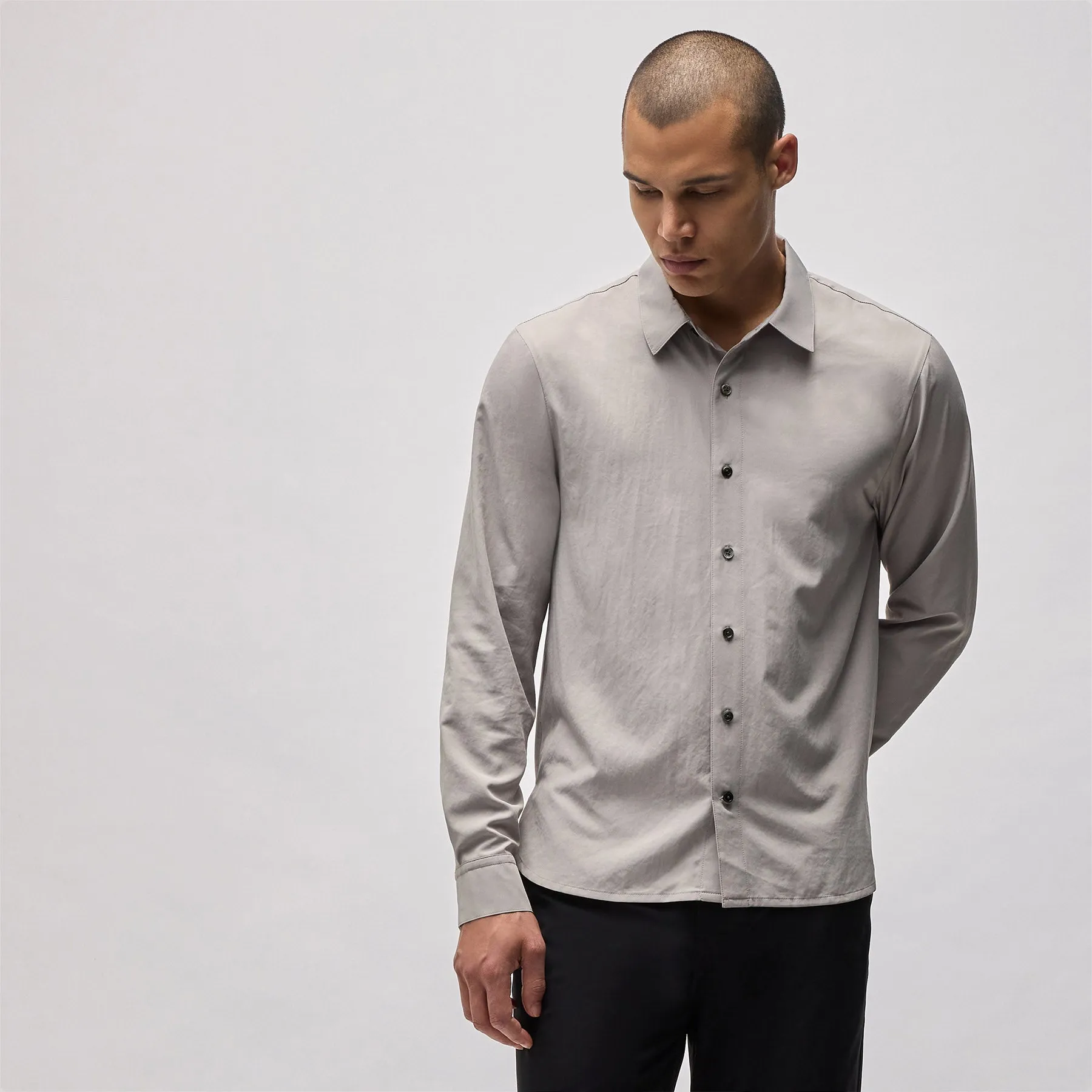 Matte Cabana Long Sleeve - Mineral sold by James Perse product image thumbnail 2