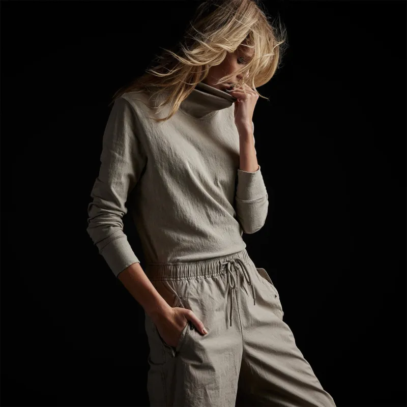 Jersey Funnel Neck - String Pigment sold by James Perse