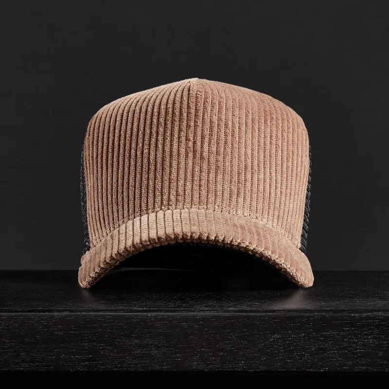 Corduroy Trucker Hat - Chestnut sold by James Perse