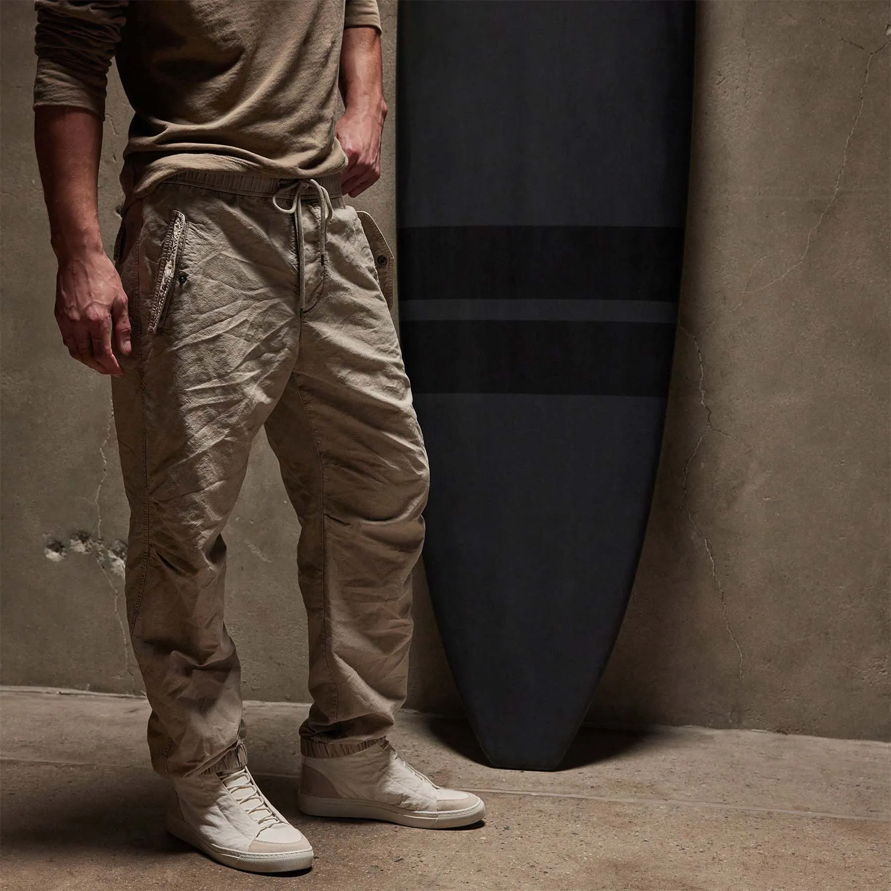 Textured Flight Pant - Toast Pigment sold by James Perse product image thumbnail 2