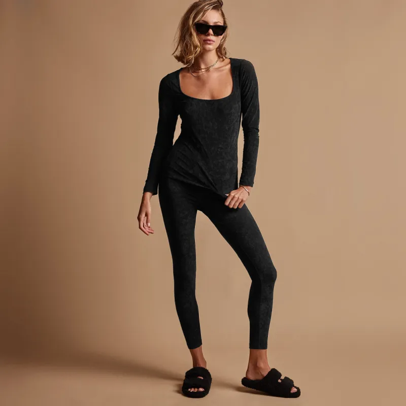 Velvet Legging - Black sold by James Perse