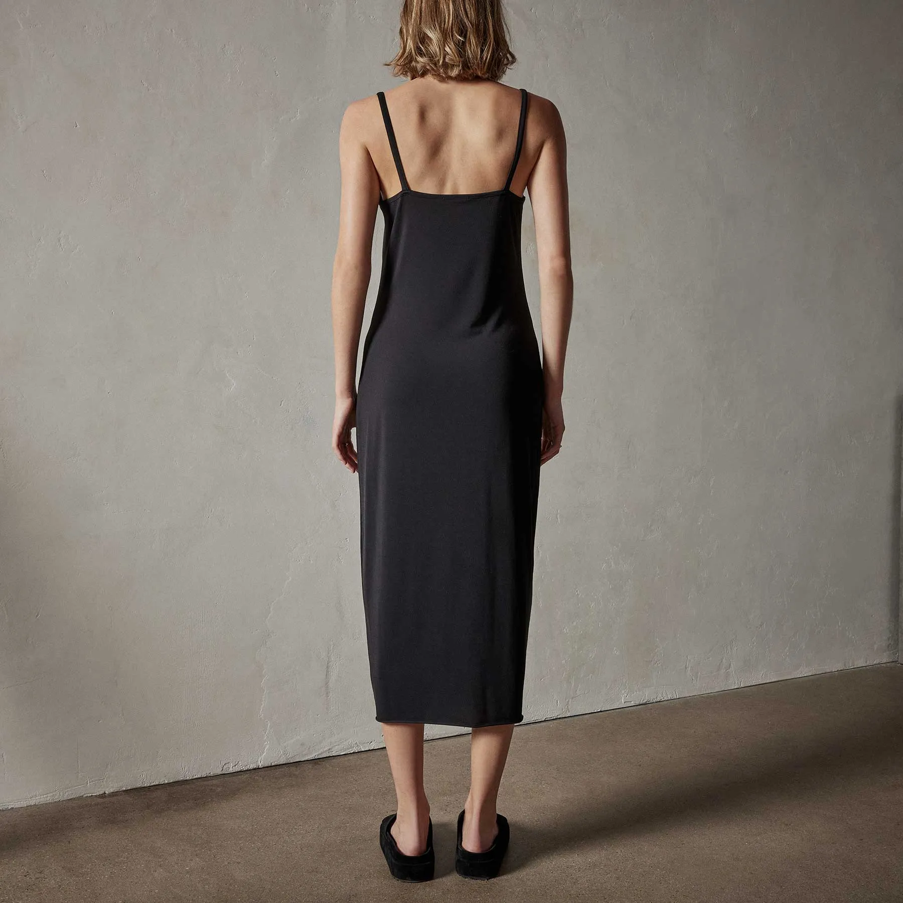 Matte Jersey Tank Dress - Black sold by James Perse product image thumbnail 5