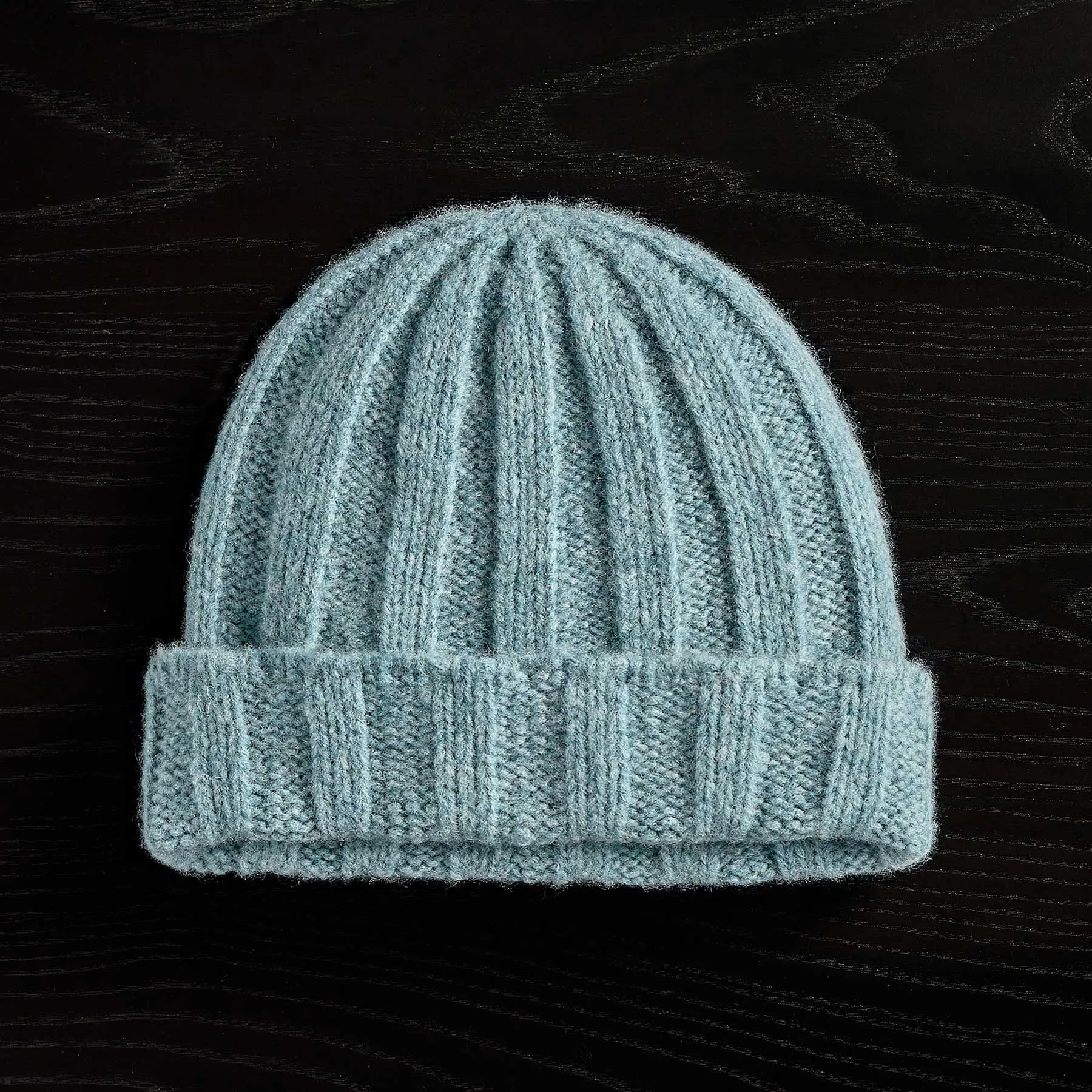 Textured Cashmere Beanie - Aqua sold by James Perse product image thumbnail 2