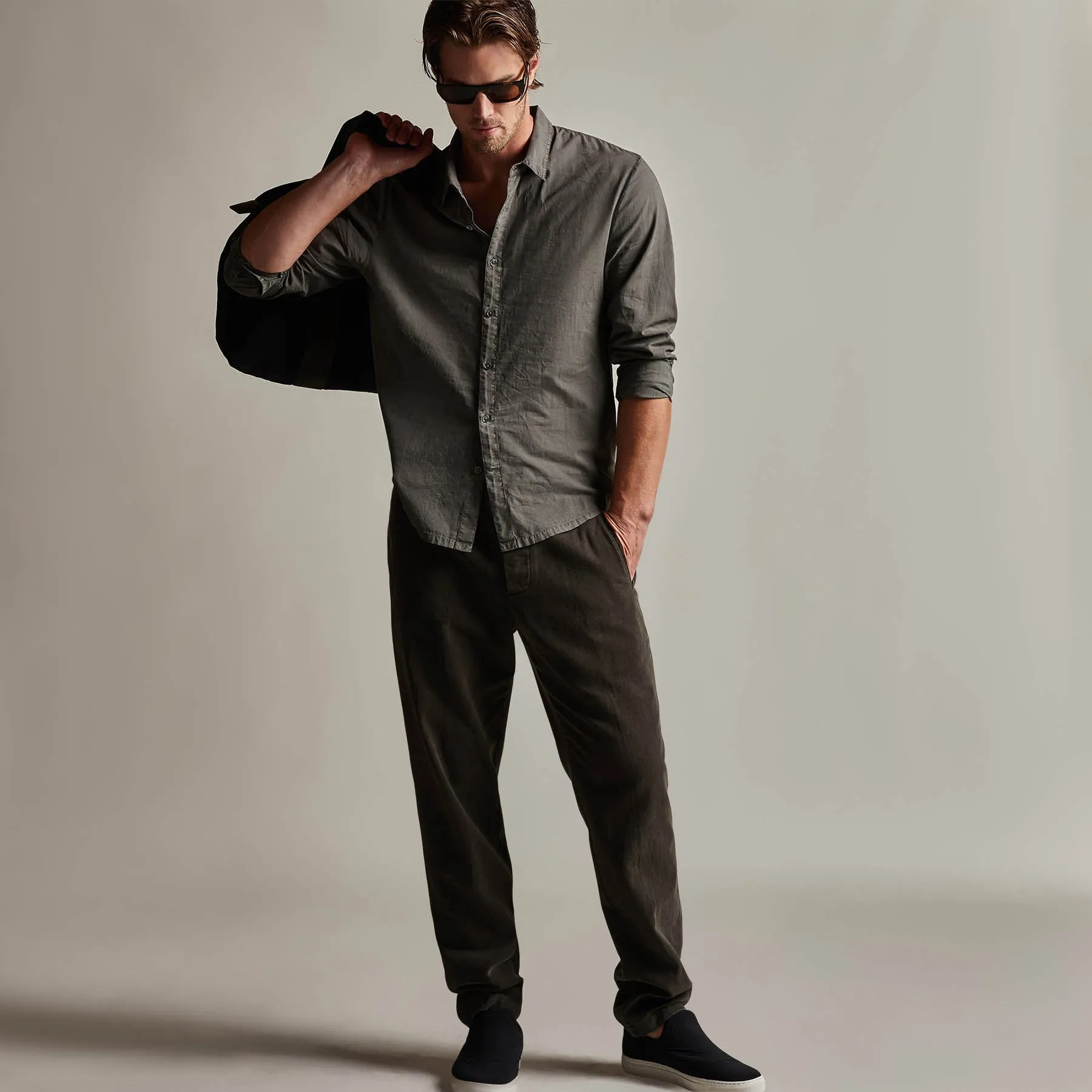 Standard Shirt - Alligator Pigment sold by James Perse product image thumbnail 2