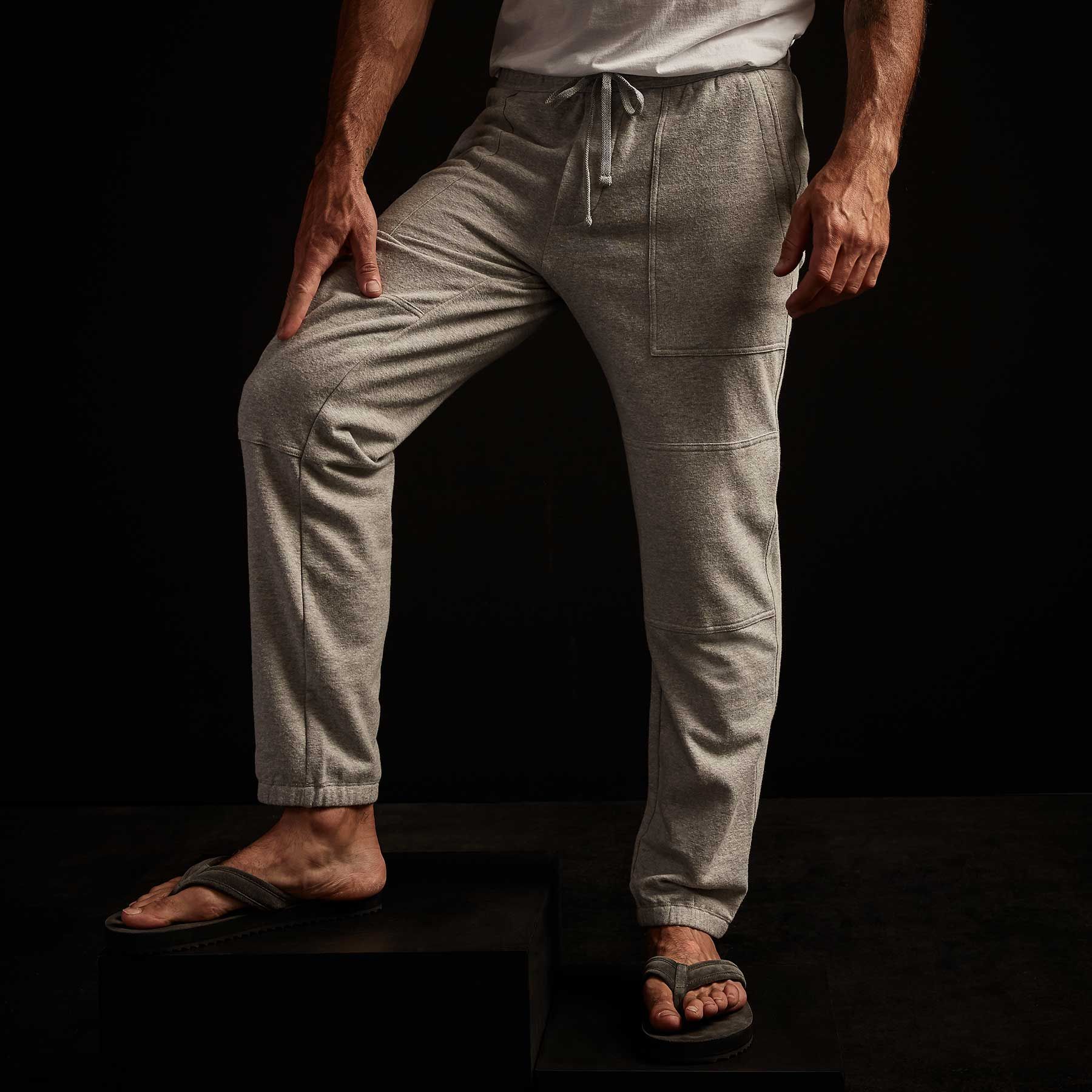 Fleece Sweat Pant - Heather Grey sold by James Perse