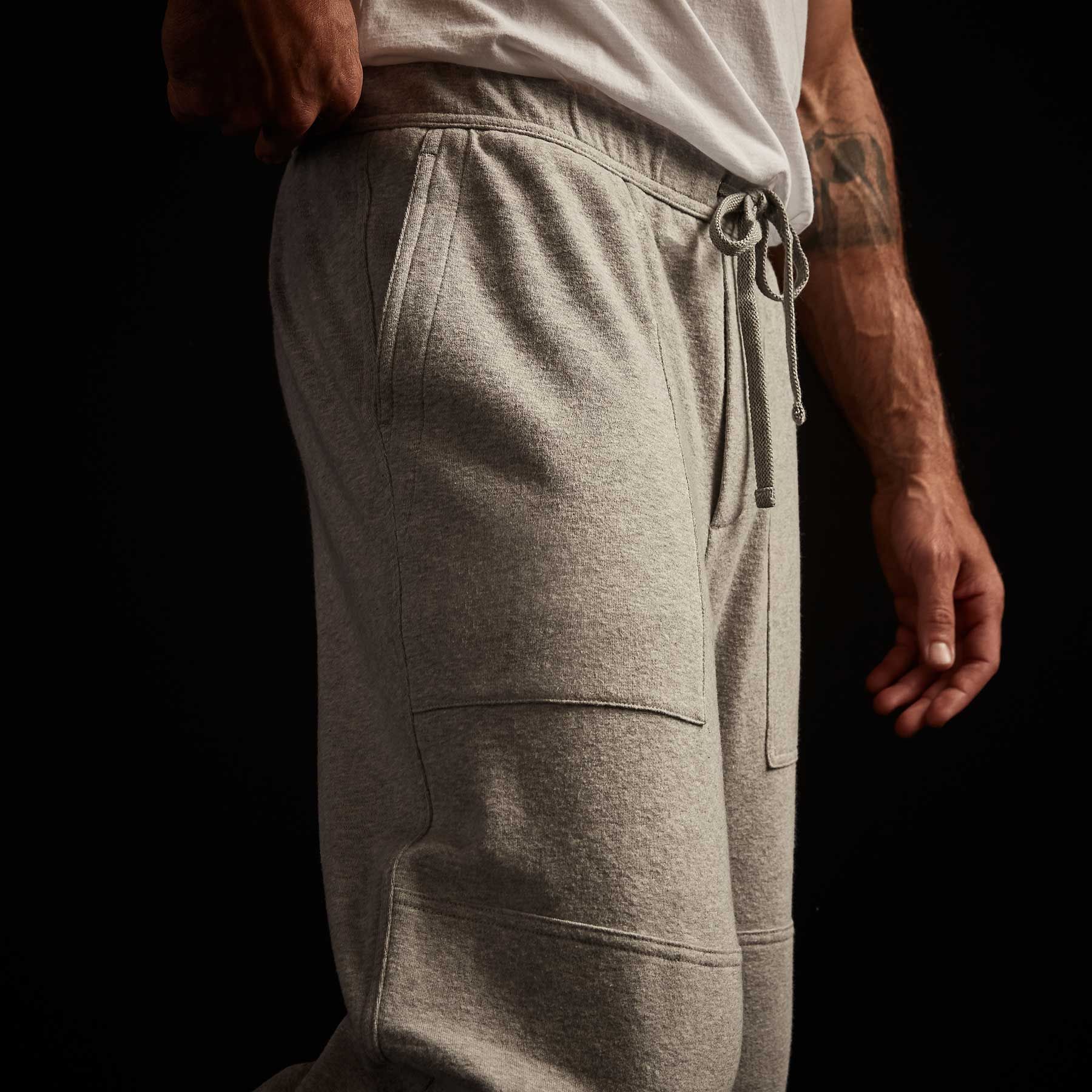 Fleece Sweat Pant - Heather Grey sold by James Perse product image thumbnail 3