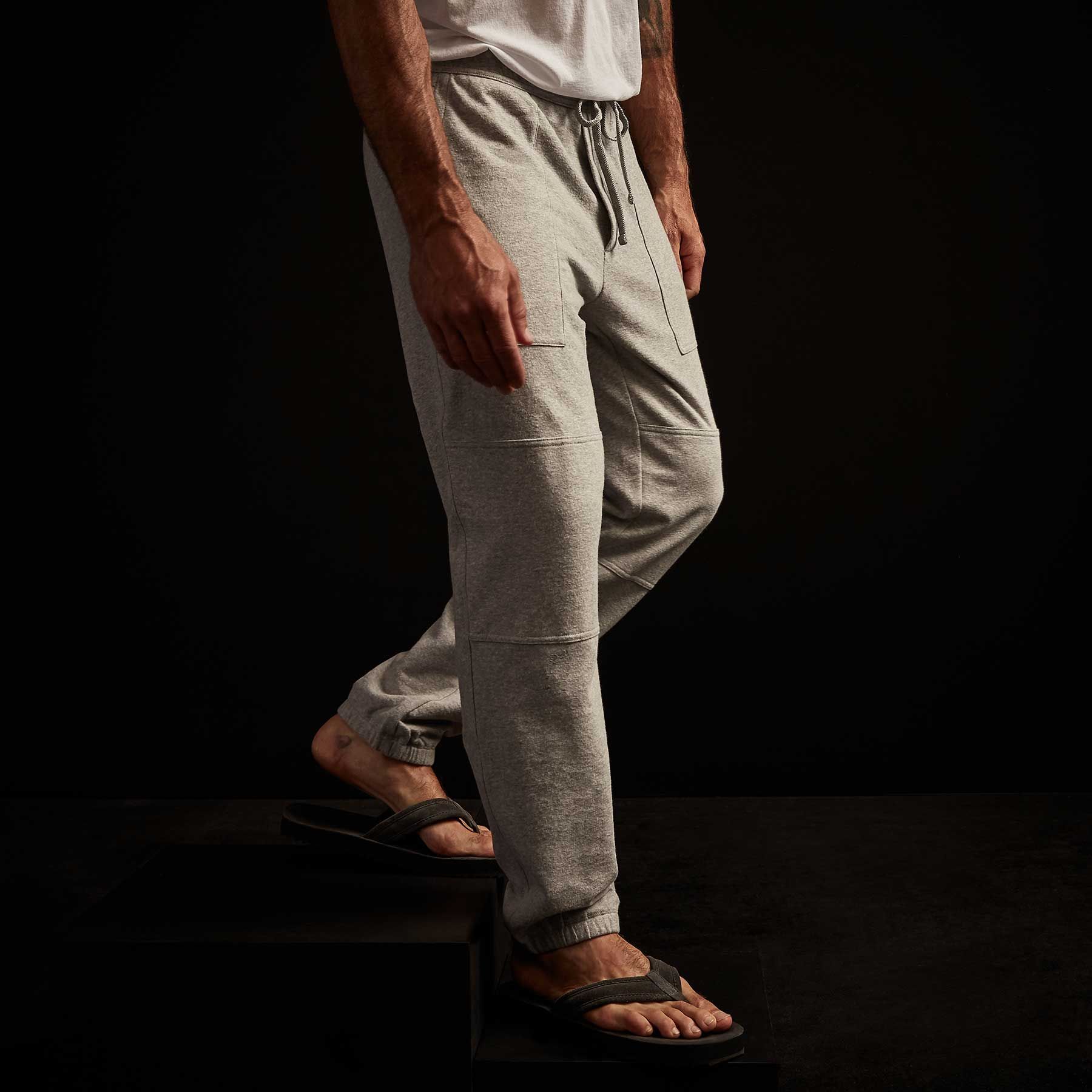 Fleece Sweat Pant - Heather Grey sold by James Perse product image thumbnail 2