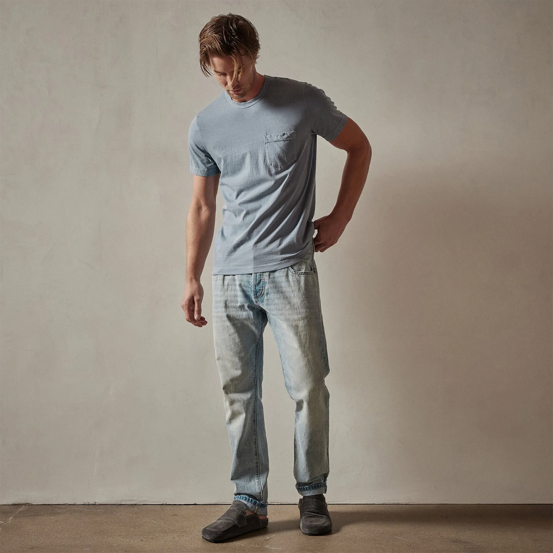Lightweight Jersey Pocket Tee - Bluestone Pigment sold by James Perse product image thumbnail 2
