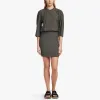 Drop 3/4 Sleeve Blouson Dress - Artillery sold by James Perse