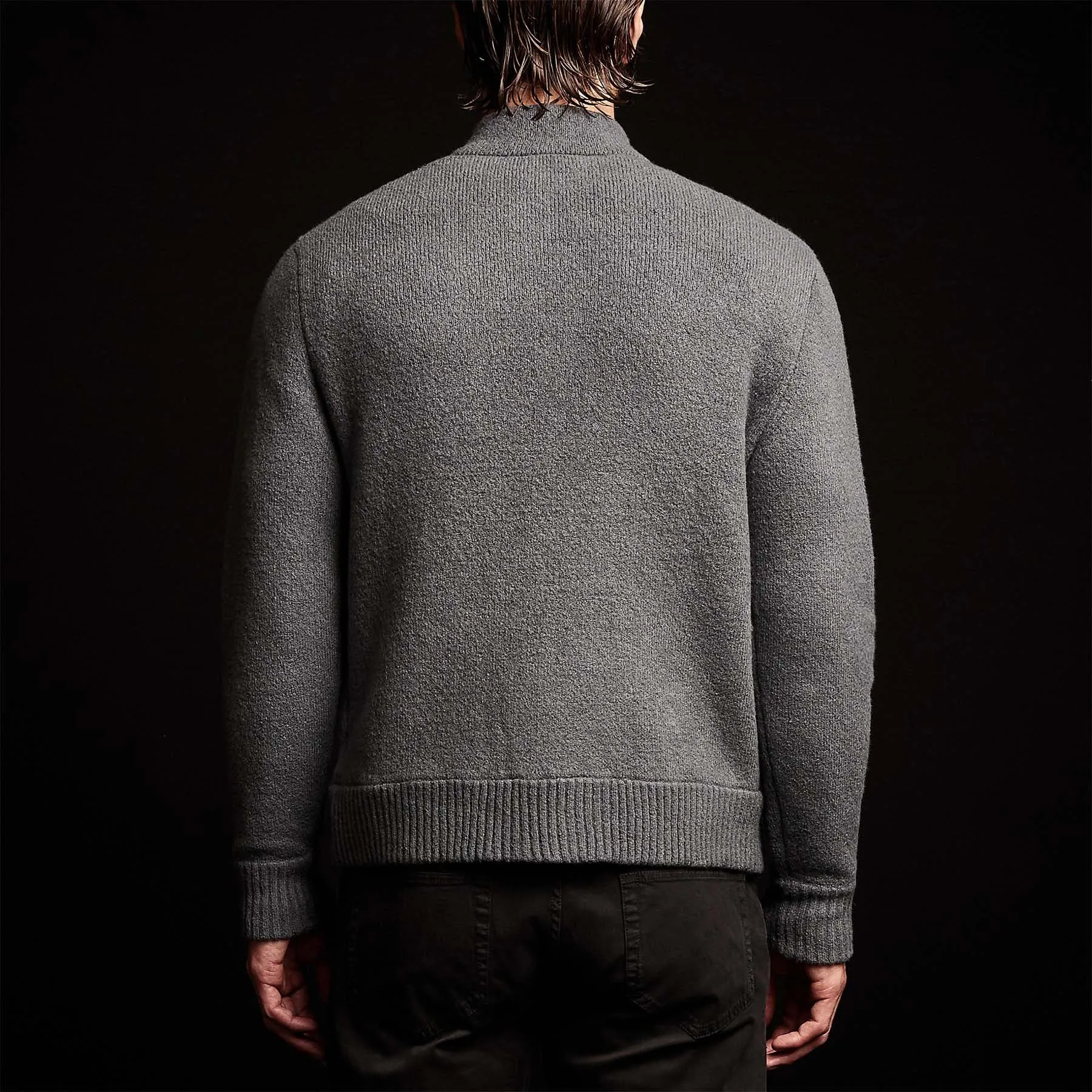 Cashmere Blend Zip Cardigan - Flint sold by James Perse product image thumbnail 5