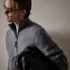 Cashmere Blend Zip Cardigan - Flint sold by James Perse