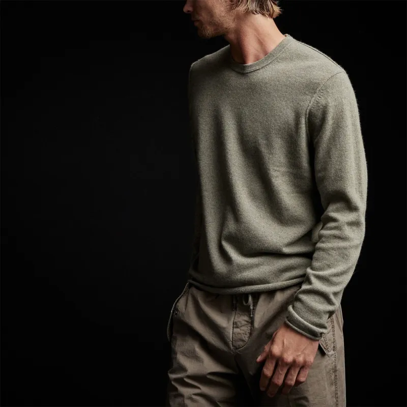 Recycled Cashmere Crew Neck Sweater - Ammo sold by James Perse